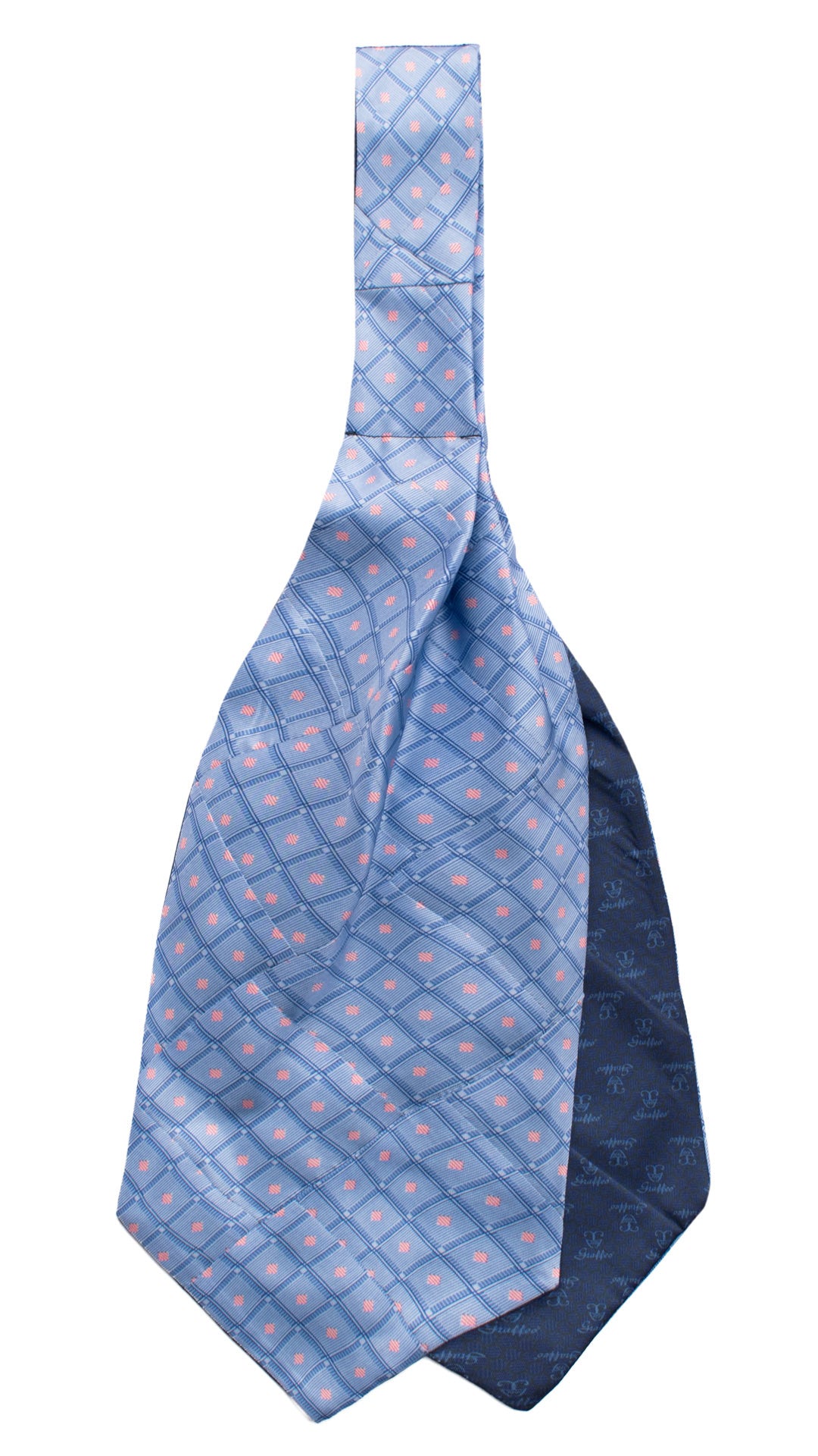 Ascot-Stampa-di-Seta-Azzurro-Vintage-Patchwork-Fantasia-Rosa-Blu-AP86
Retro