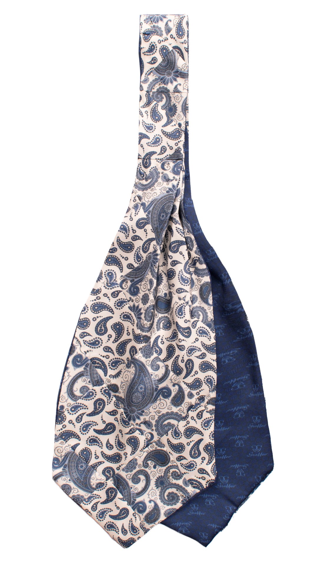 Ascot-Stampa-di-Seta-Bianco-Vintage-Patchwork-Paisley-Celeste-Grigio-AP93
Retro