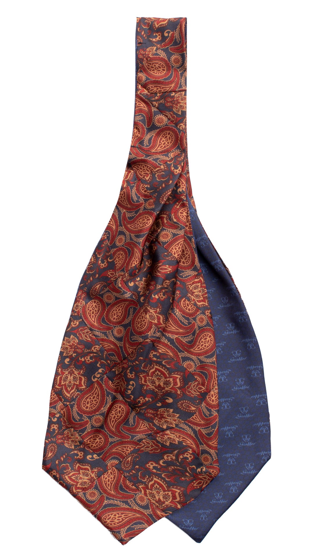 Ascot-Stampa-di-Seta-Blu-Vintage-Patchwork-Paisley-Bordeaux-Marrone-AP69
Retro