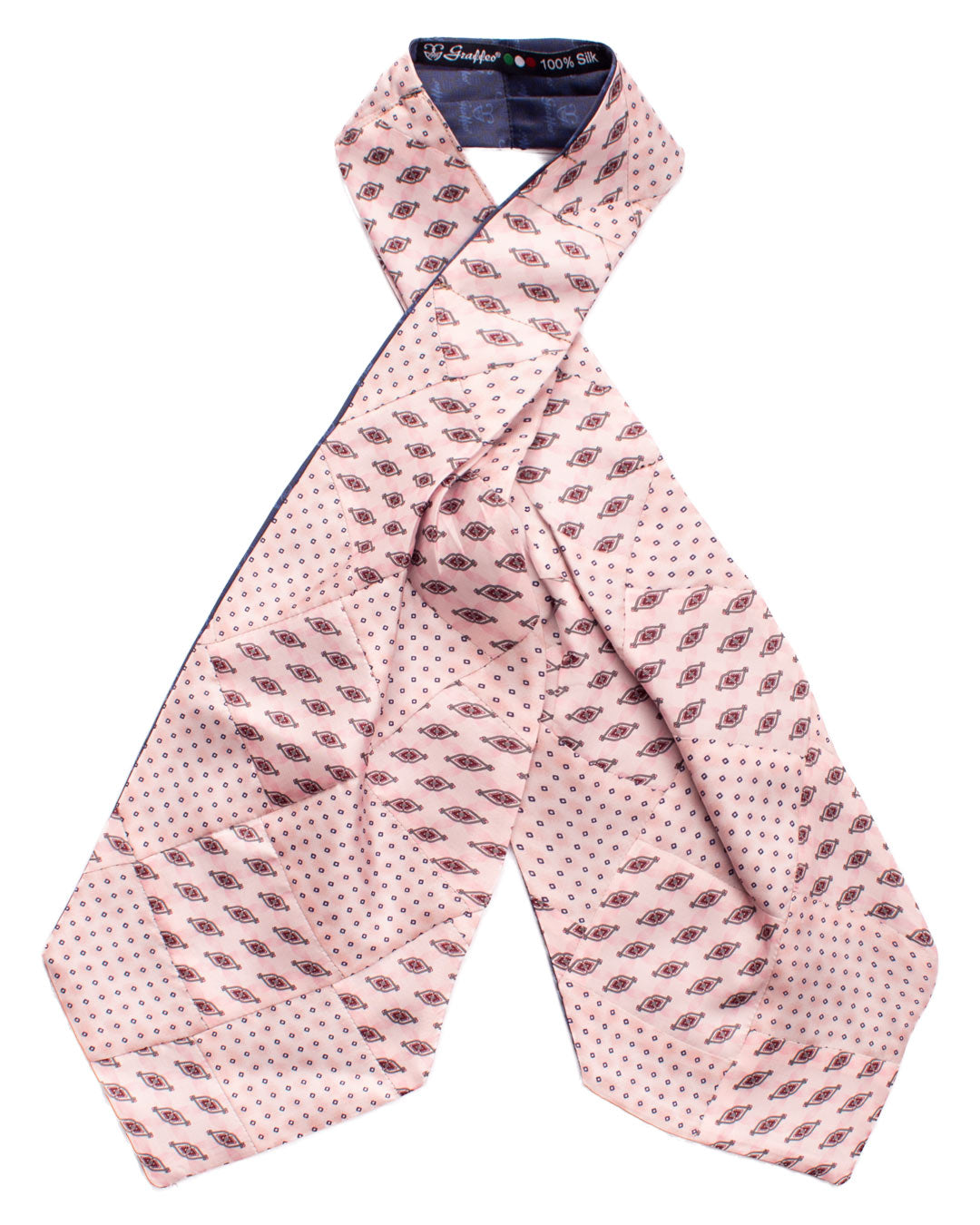 Ascot-Stampa-di-Seta-Rosa-Vintage-Patchwork-Fantasia-Multicolor-AP105-Intera