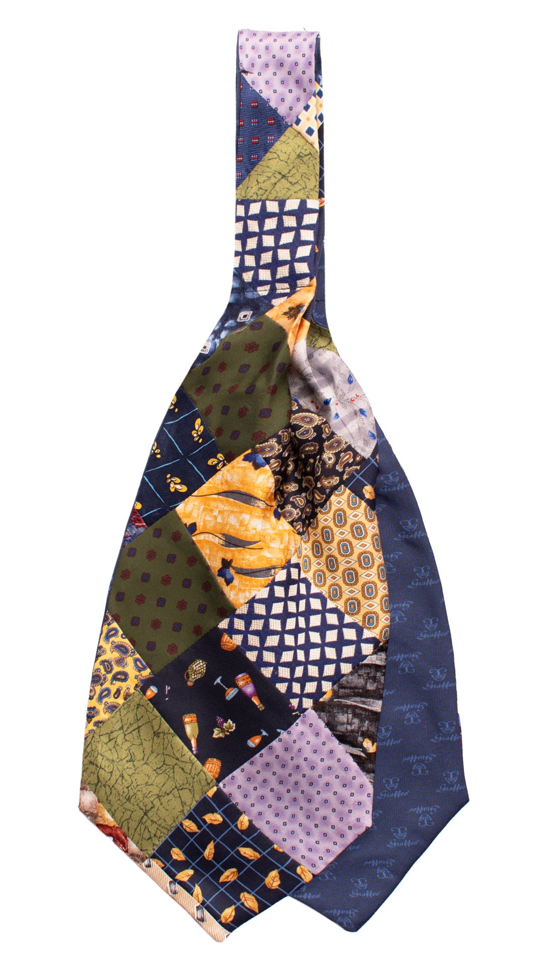 Ascot-Stampa-di-Seta-Vintage-Patchwork-Fantasia-Multicolor-AP112
Retro