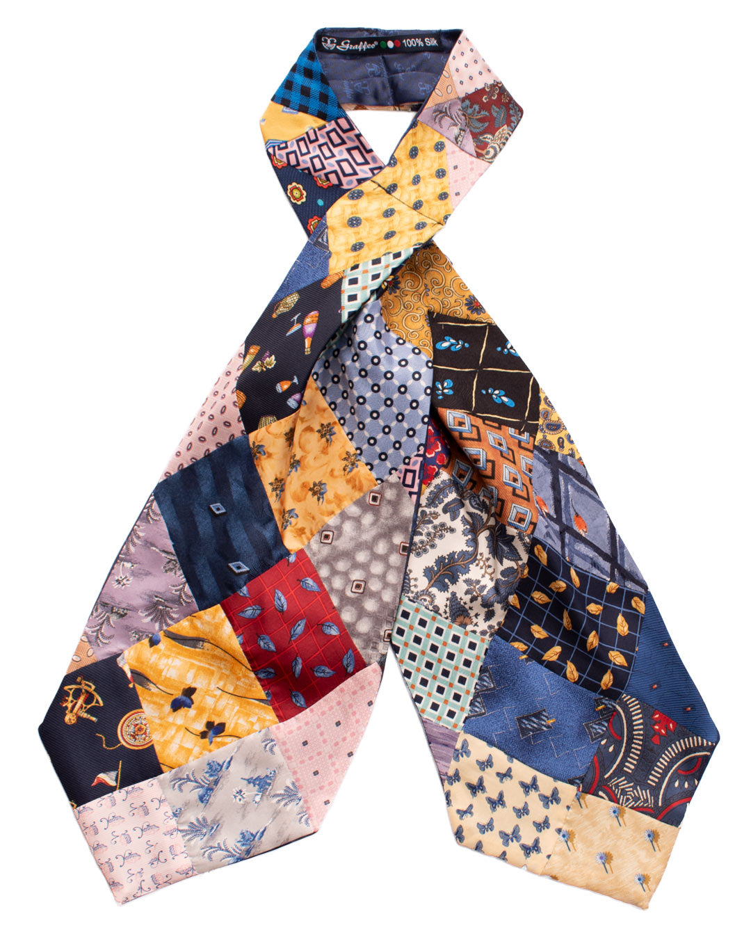 Ascot-Stampa-di-Seta-Vintage-Patchwork-Fantasia-Multicolor-AP77
Intera