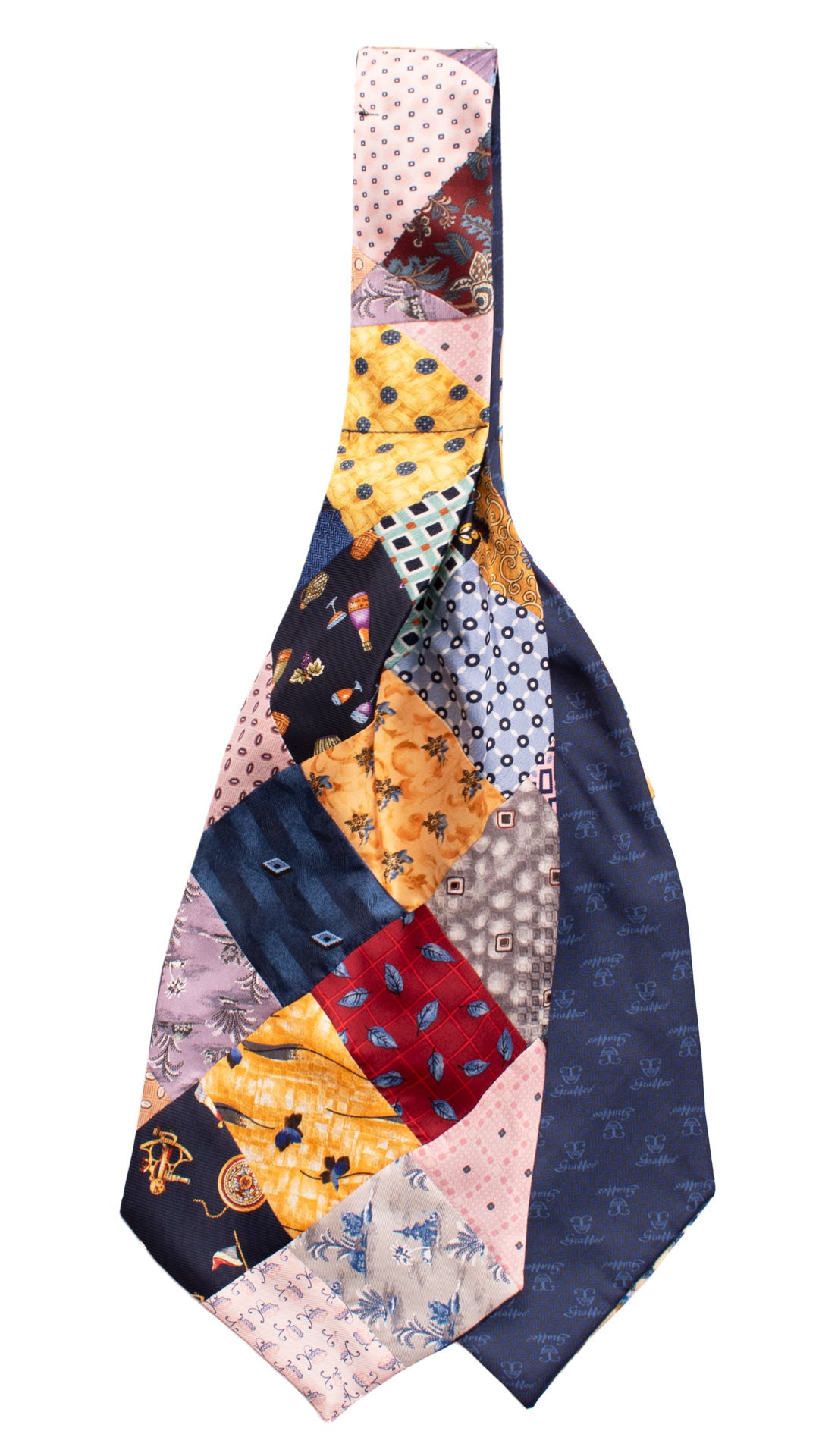 Ascot-Stampa-di-Seta-Vintage-Patchwork-Fantasia-Multicolor-AP77
Retro