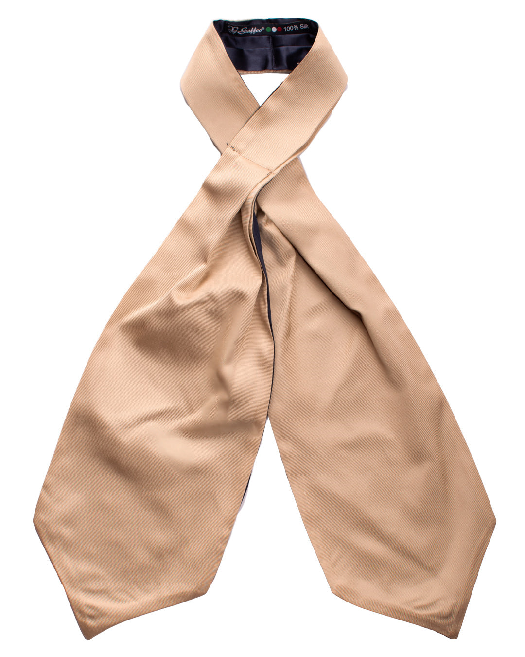 Ascot di Seta Beige Tinta Unita AS94 Made in italy Graffeo Cravatte