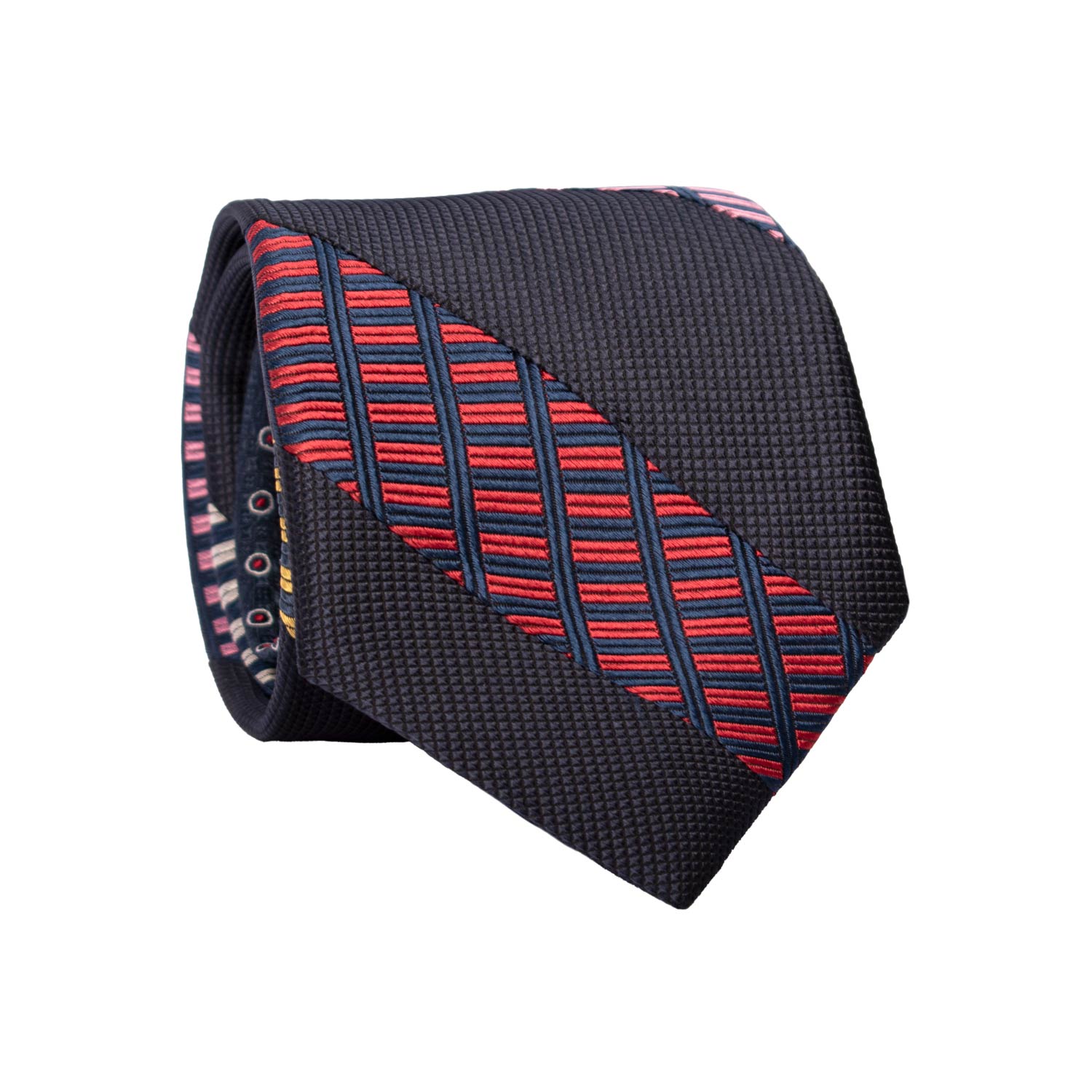 Cravatta-Mosaico-Patchwork-Regimental-di-Seta-Blu-Fantasia-Multicolor- PM1052
Rotolo