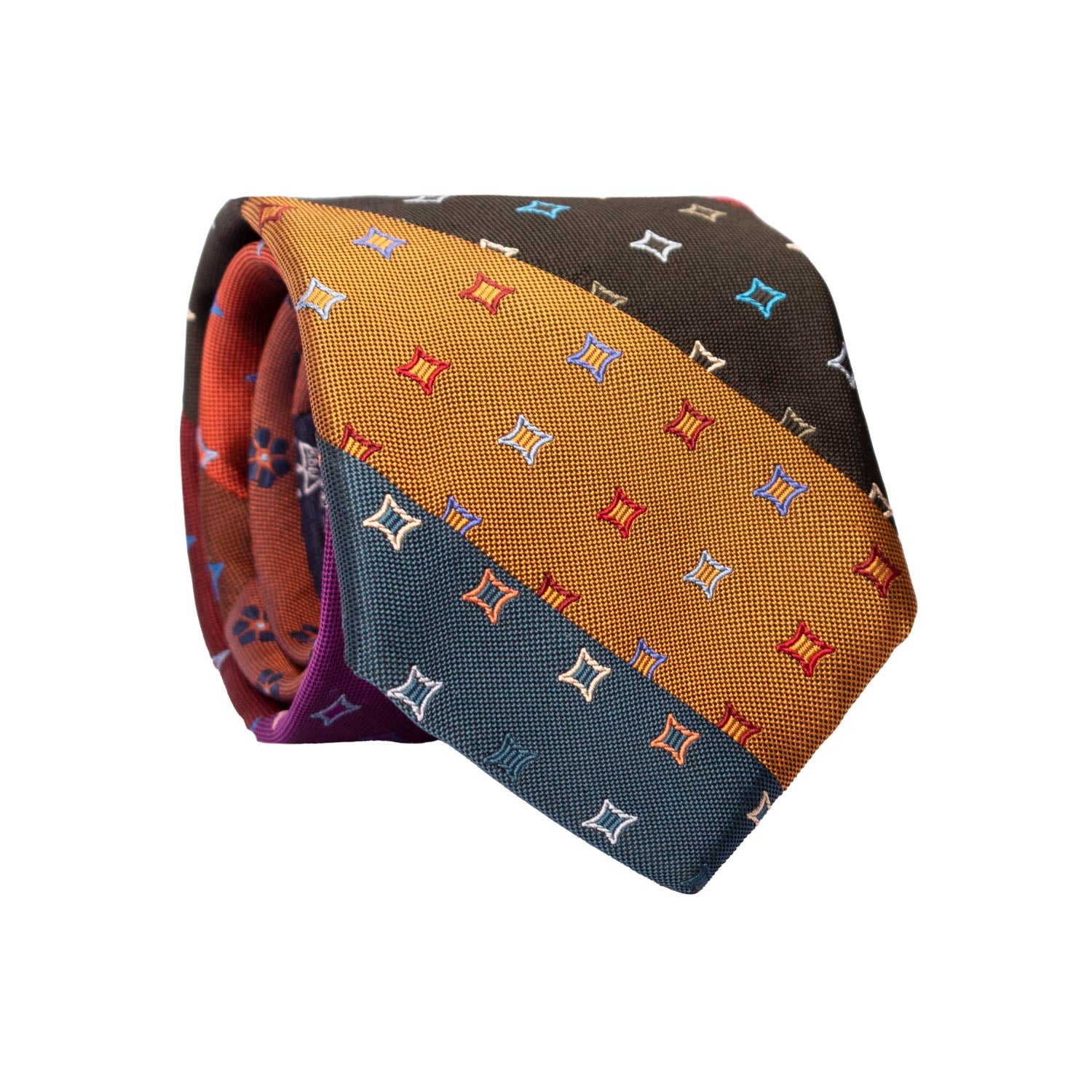 Cravatta-Mosaico-Patchwork-Regimental-di-Seta-Fantasia-Multicolor- PM1055
Rotolo