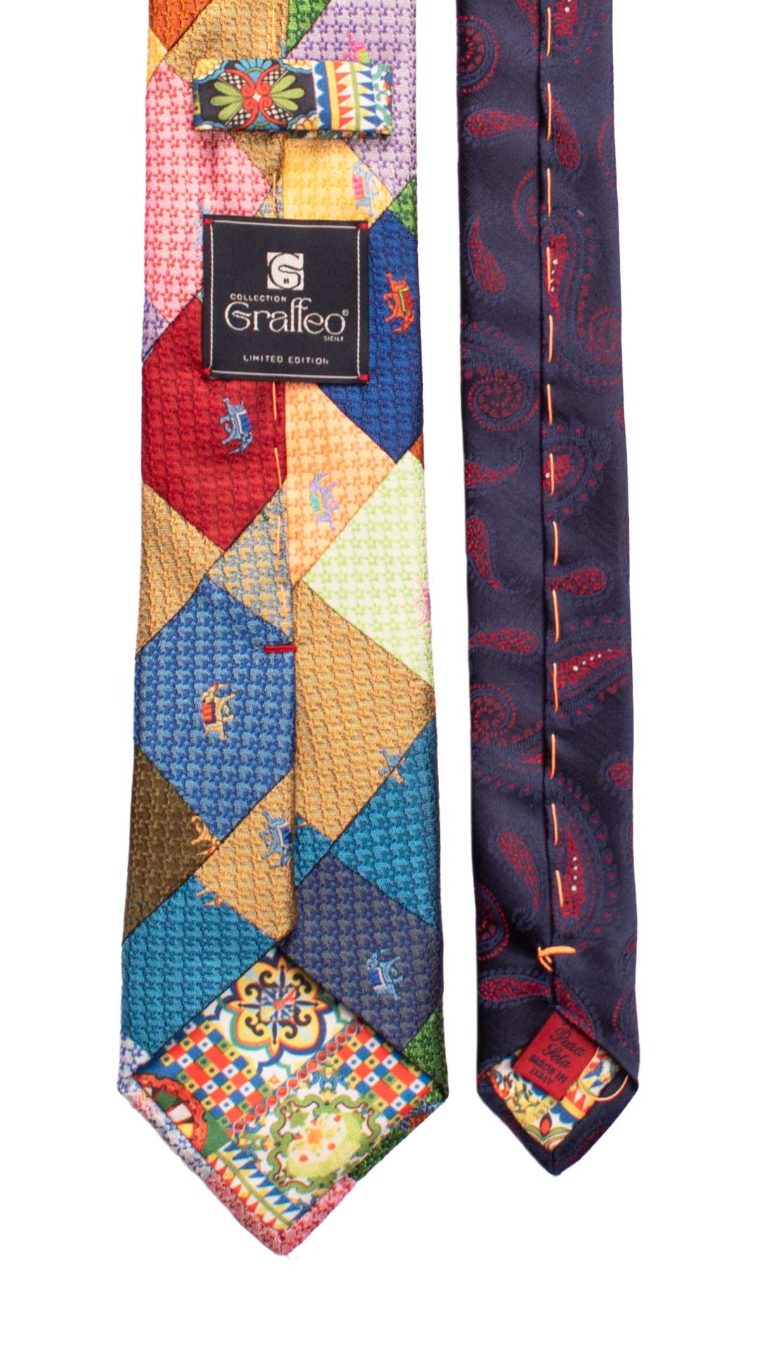 Cravatta-Mosaico-Patchwork-di-Seta-Fantasia-Multicolor- PM1049
Pala