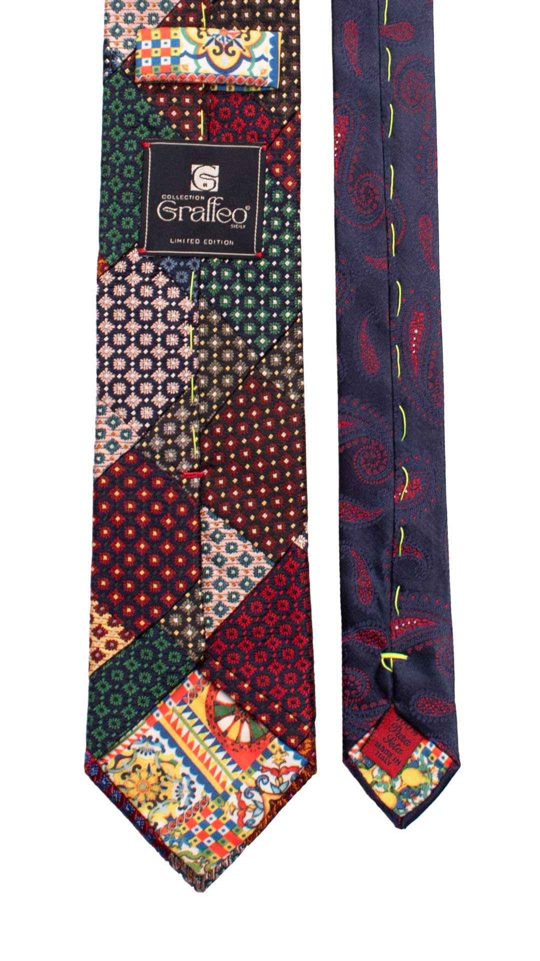 Cravatta-Mosaico-Patchwork-di-Seta-Fantasia-Multicolor- PM951
Pala