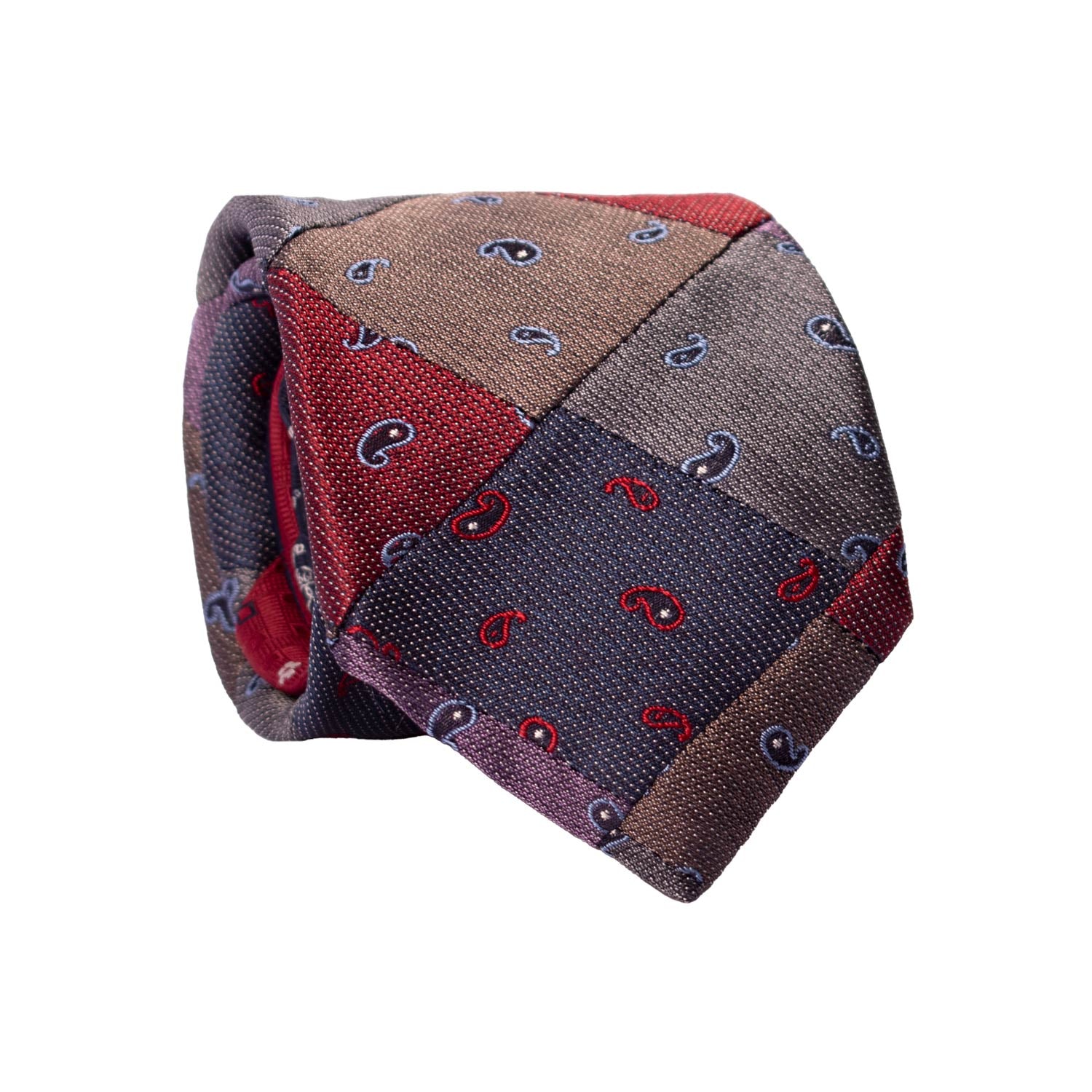 Cravatta-Mosaico-Patchwork-di-Seta-Jaspè-Paisley-Multicolor- PM972
Rotolo