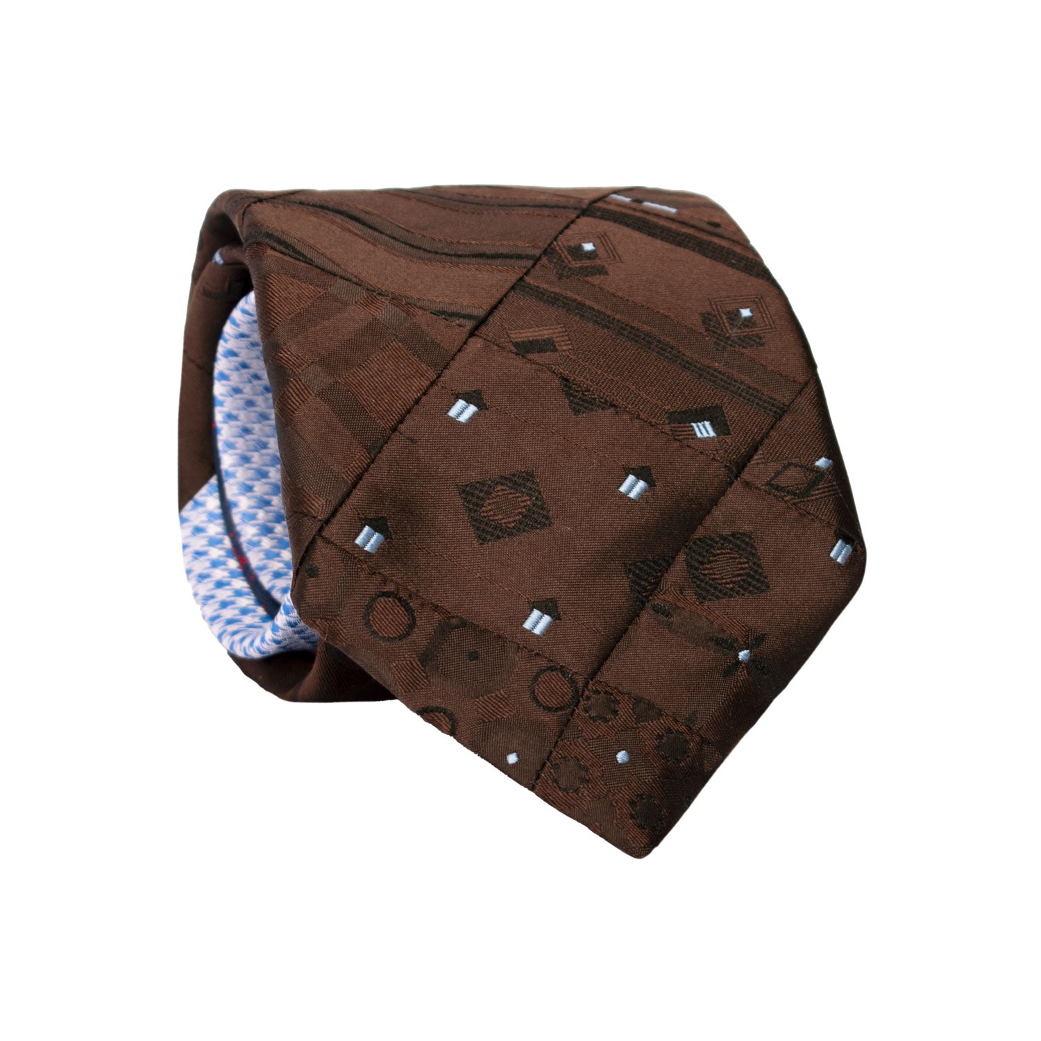 Cravatta-Mosaico-Patchwork-di-Seta-Marrone-Fantasia-Celeste- PM1059
Rotolo