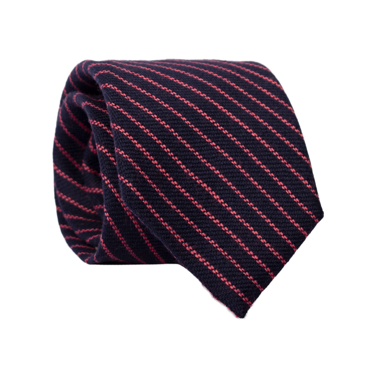 Cravatta Regimental in Lana Cashmere Blu con Righe Fucsia L1076
Graffeo Cravatte Made in Italy Rotolo