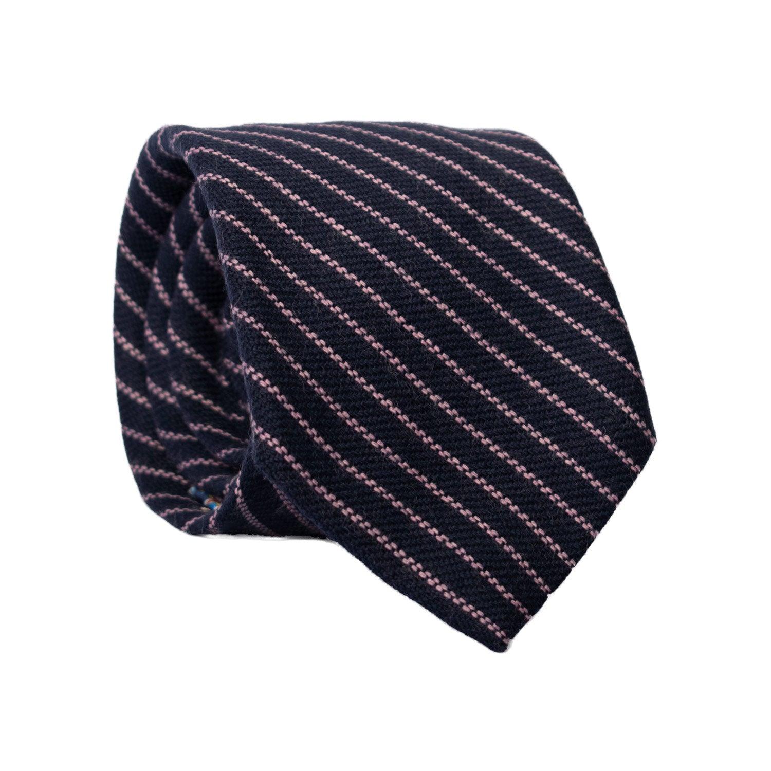 Cravatta Regimental in Lana Cashmere Blu con Righe Rosa L1077
Graffeo Cravatte Made in Italy Rotolo