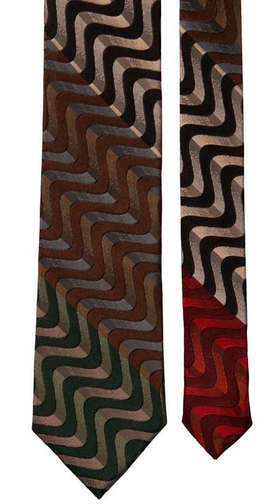 Cravatta Regimental di Seta Multicolor 6903 Pala