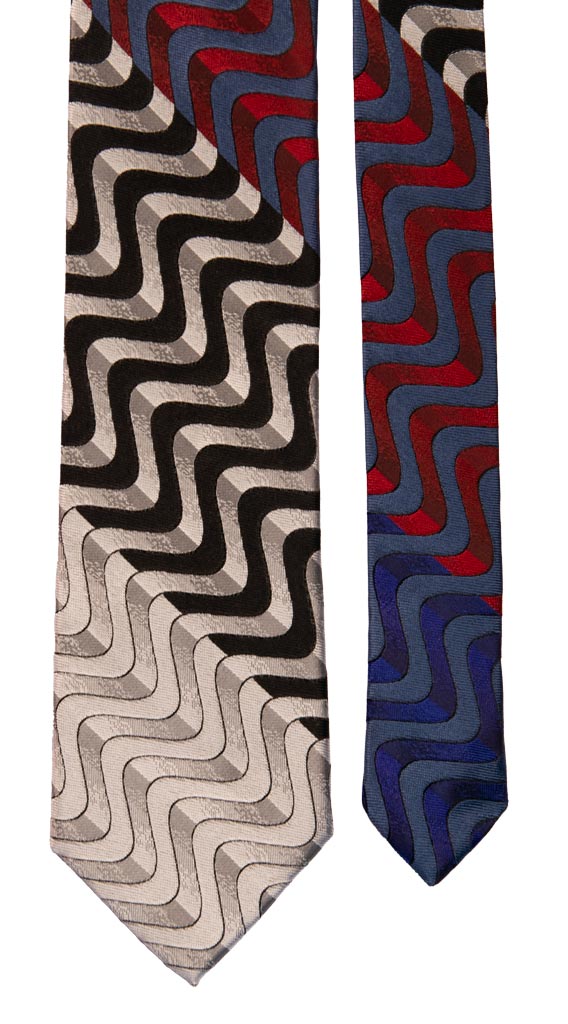 Cravatta Regimental di Seta Multicolor 6916 Pala