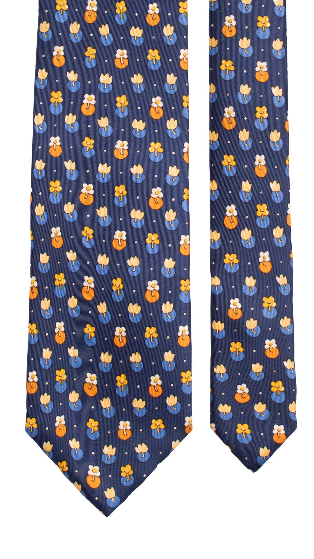 Cravatta-Stampa-di-Seta-Vintage-Blu-Navy-Fantasia-Multicolor-7140
Pala