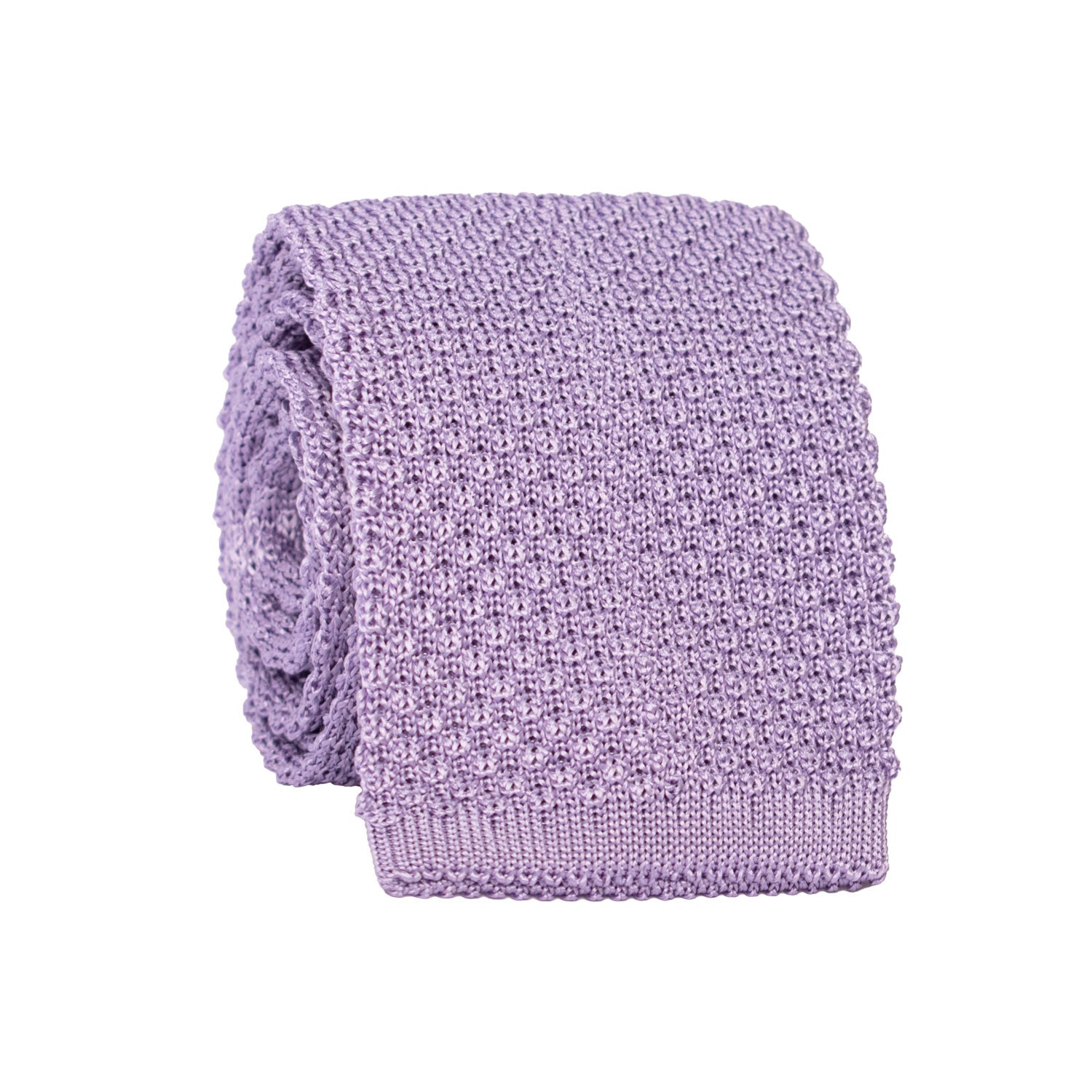 Man Wisteria Knitted Silk Tie Solid Color TRI834