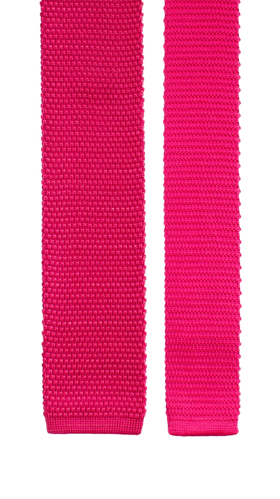 Cravatta Tricot in Maglia di Seta Magenta Tinta Unita TRI937 Graffeo Cravatte Made in Italy Pala