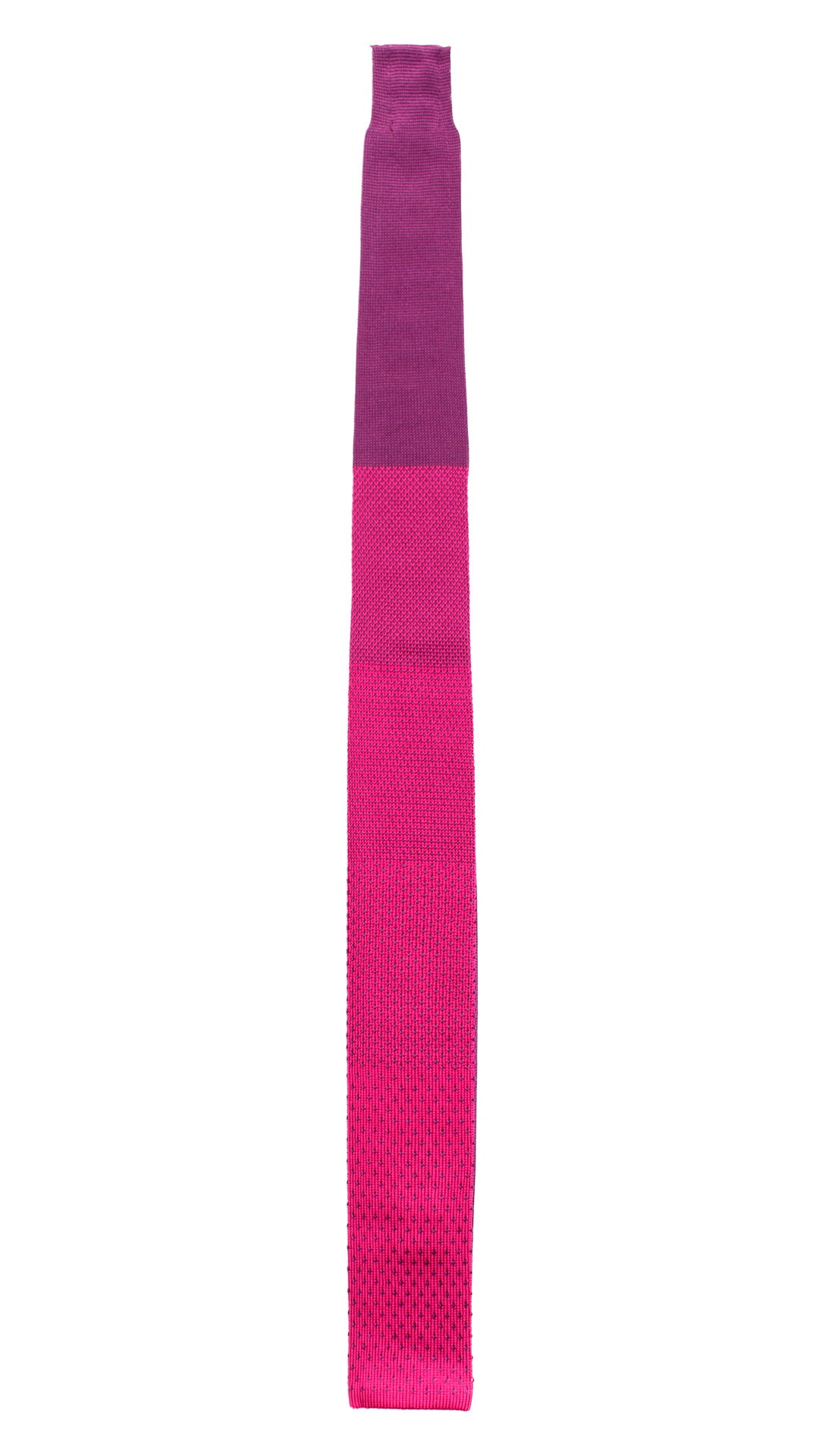 Cravatta Tricot in Maglia di Seta Magenta Viola Fantasia TRI654 Graffeo Cravatte Made in Italy Intera