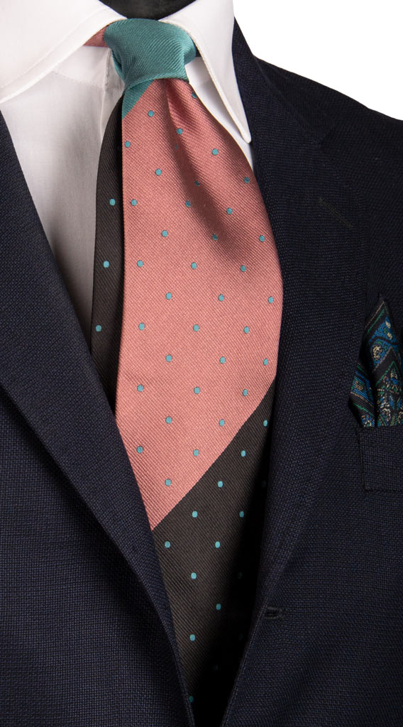 Cravatta Vintage Regimental di Seta a Righe Multicolor Made in Italy Graffeo Cravatte