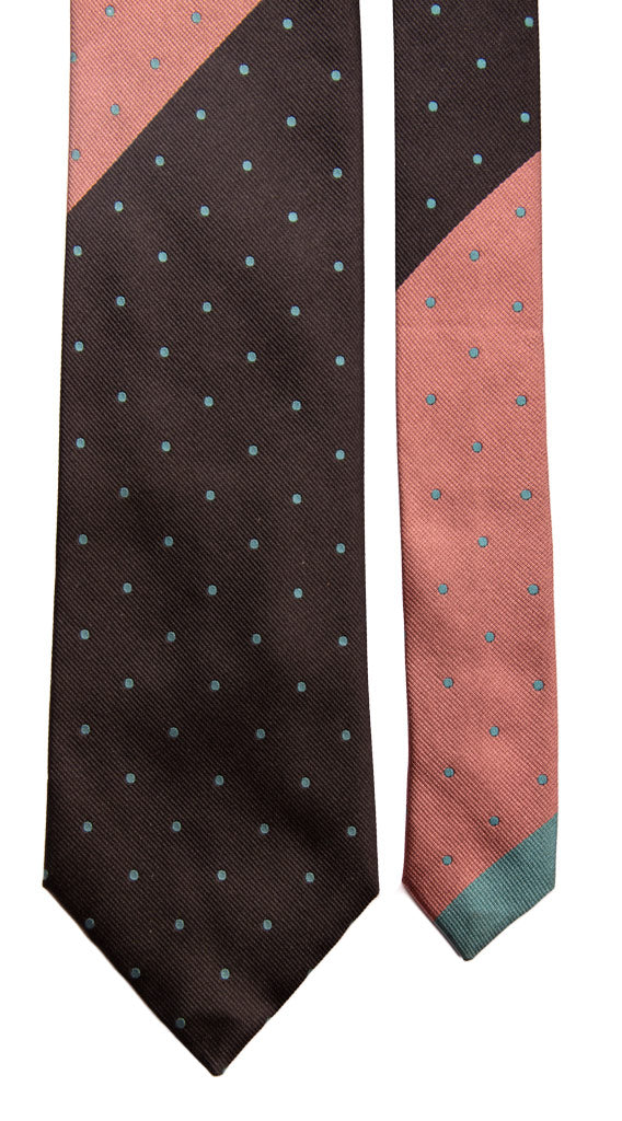 Cravatta Vintage Regimental di Seta a Righe Multicolor Made in Italy Graffeo Cravatte Pala