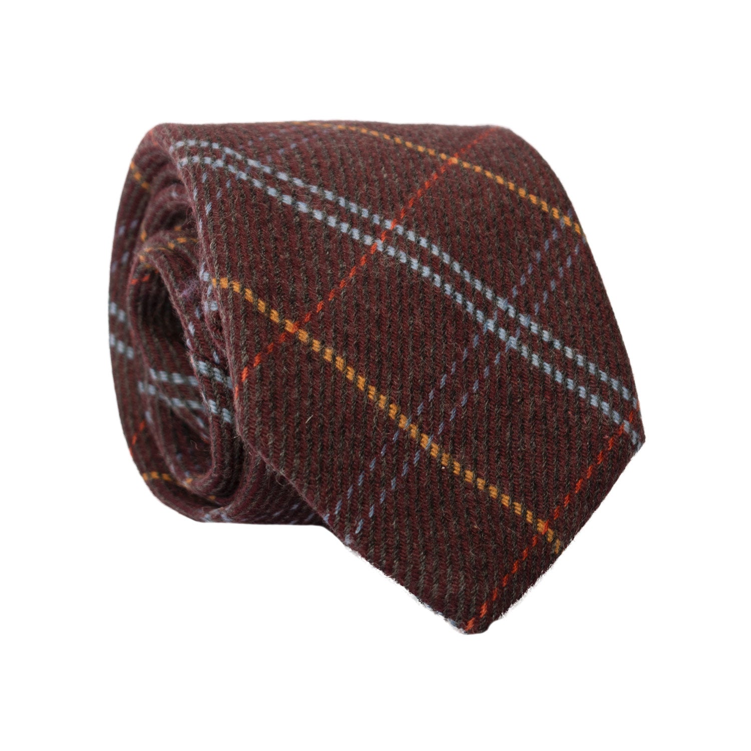 Cravatta-a-Quadri-di-Cashmere-Bordeaux-con-Righe-Multicolor-L1056
Rotolo