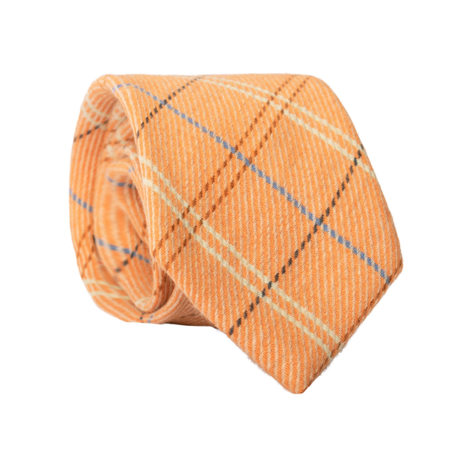 Cravatta-a-Quadri-di-Cashmere-Arancione-con-Righe-Multicolor-L1057
Rotolo