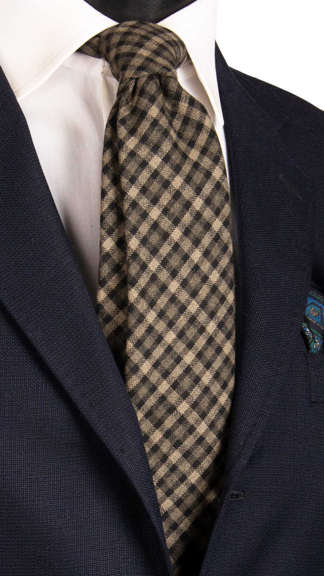 Cravatta-a-Quadri-di-Lana-Tortora-Blu-
L1033