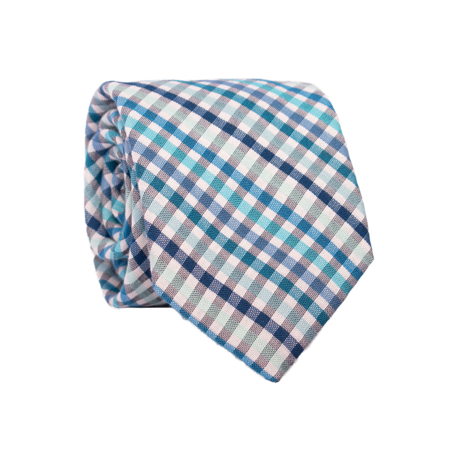 Cravatta a Quadri in Seta Cotone Multicolor 7210 Graffeo Cravatte Made in Italy Rotolo