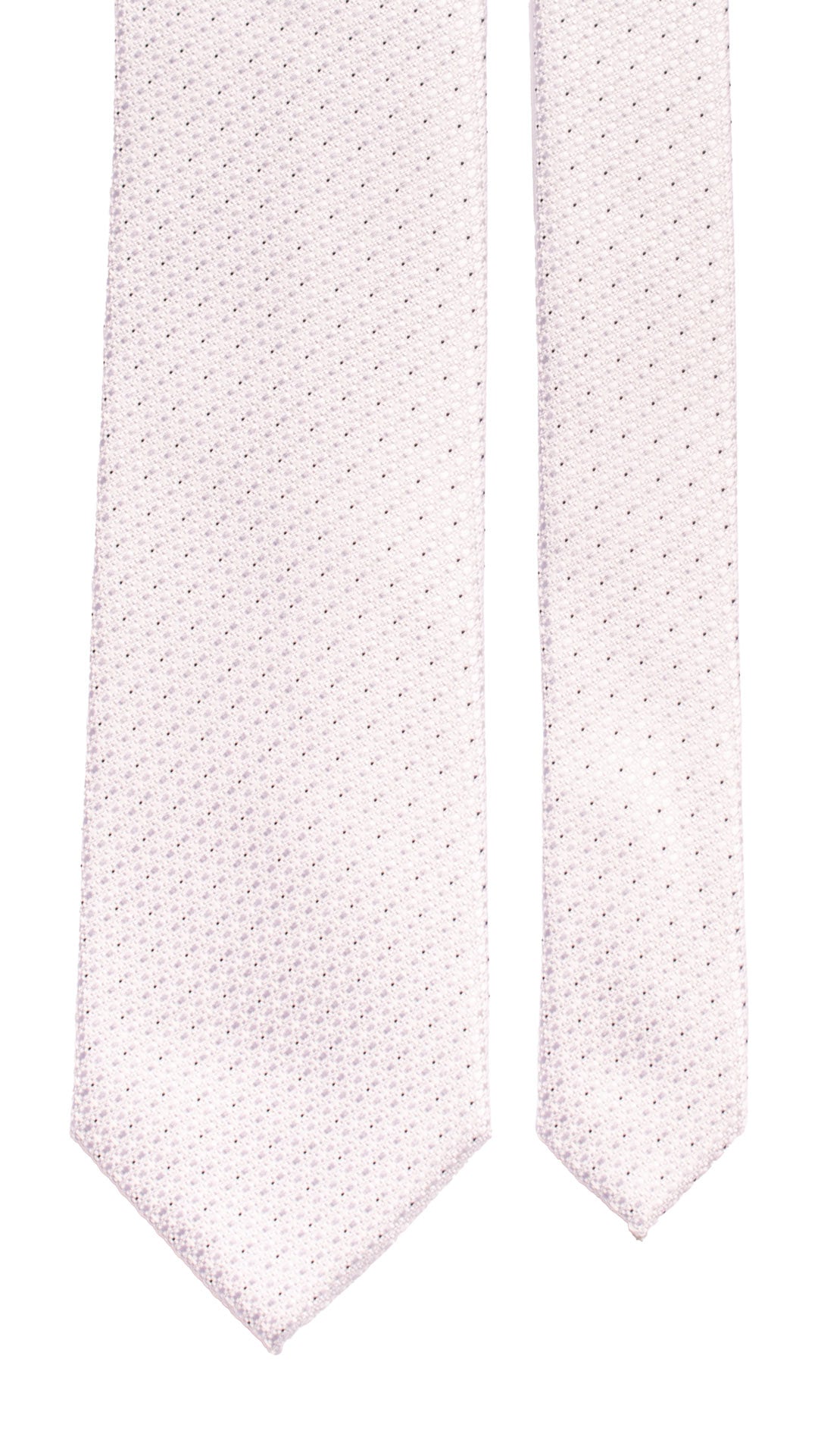 Cravatta da Cerimonia di Seta Bianco Perla Fantasia Blu CY6937 Pala