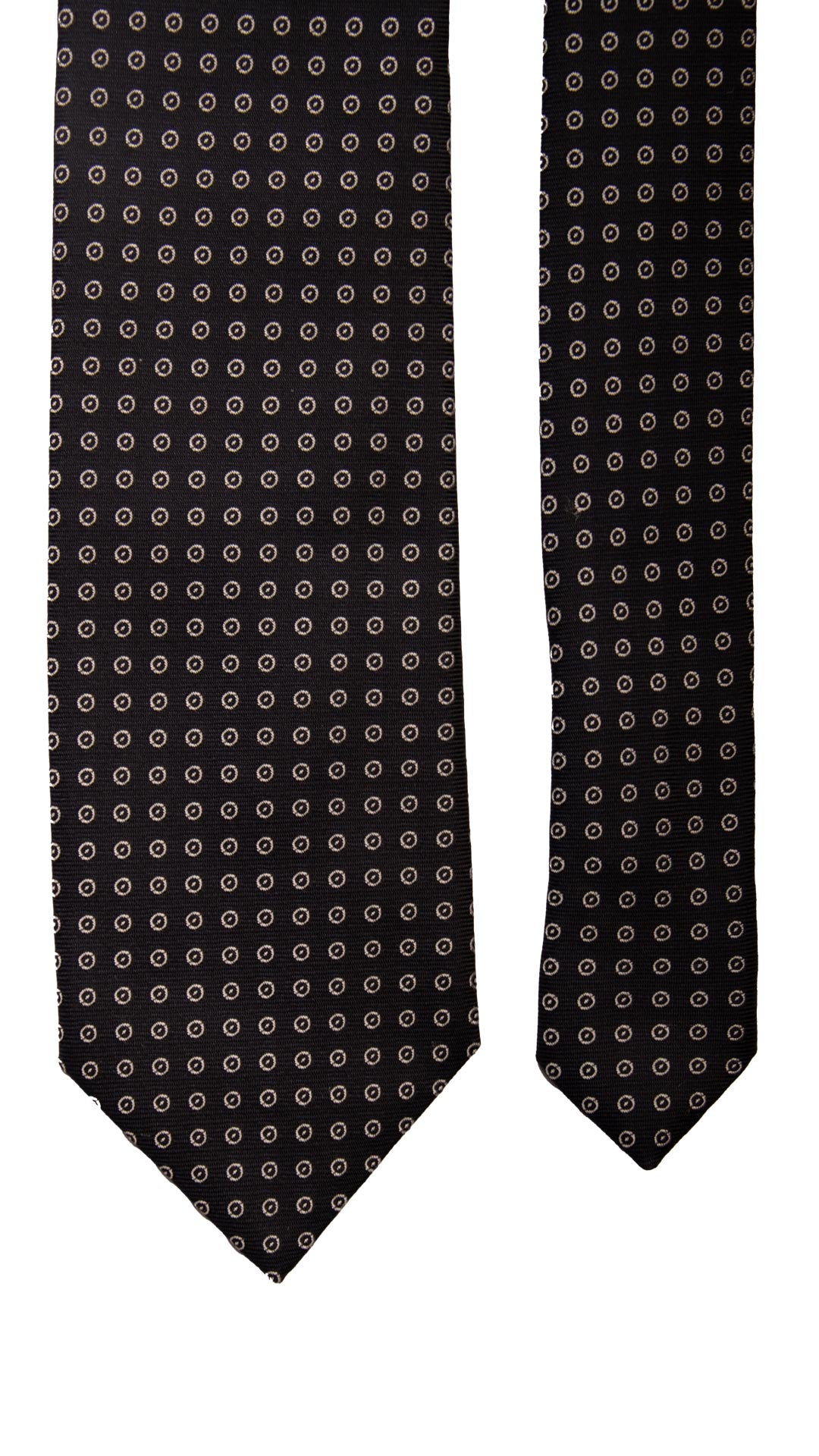 Cravatta da Cerimonia di Seta Blu Fantasia Bianca CY6630 Pala