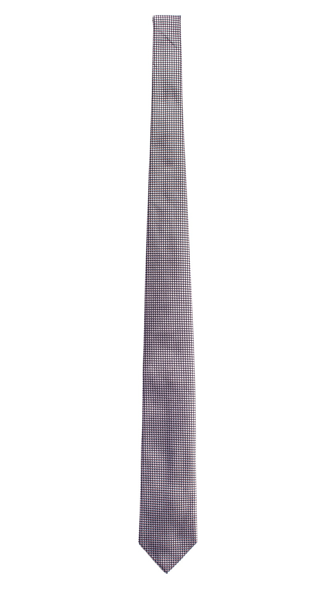Cravatta da Cerimonia di Seta Blu Fantasia Grigio Argento CY7004 Intera