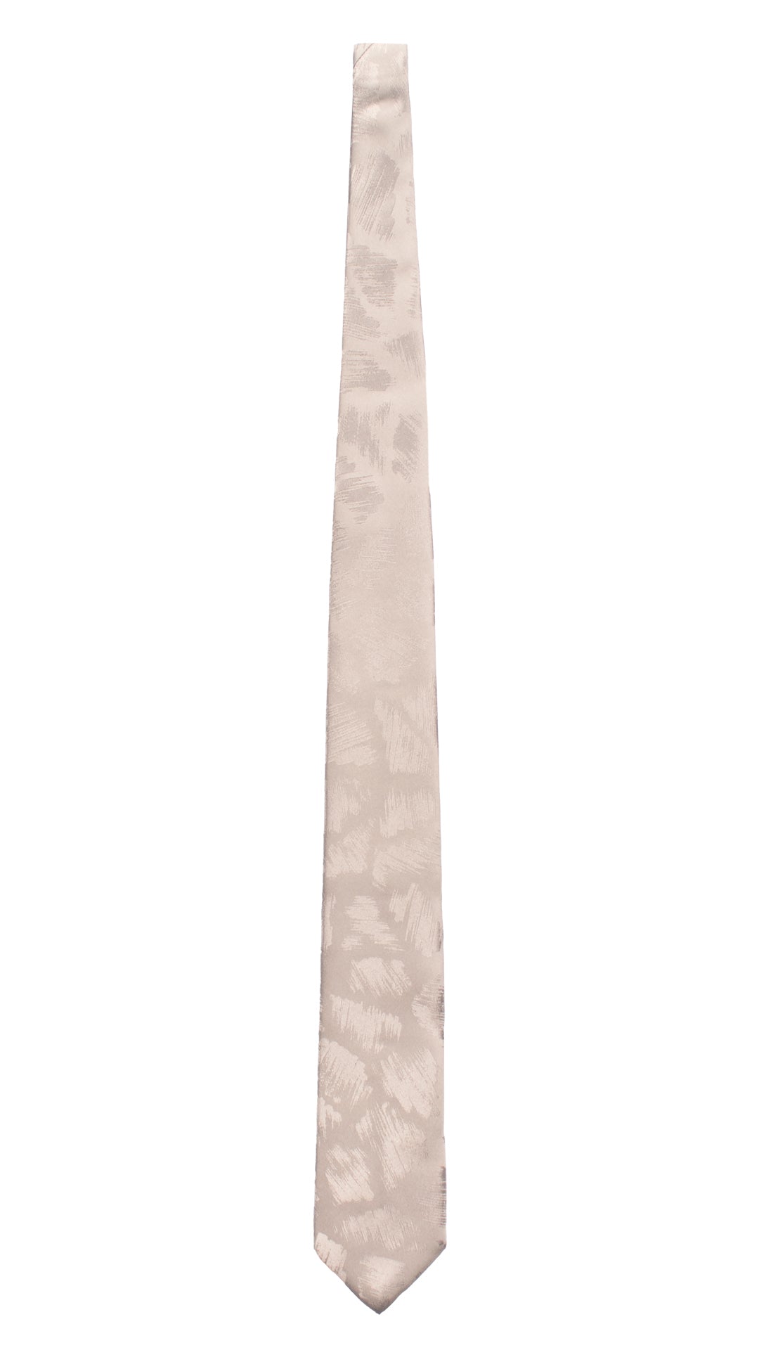 Cravatta da Cerimonia di Seta Grigio Argento Fantasia Tono su Tono CY6707 Made in Italy Graffeo Cravatte Intera