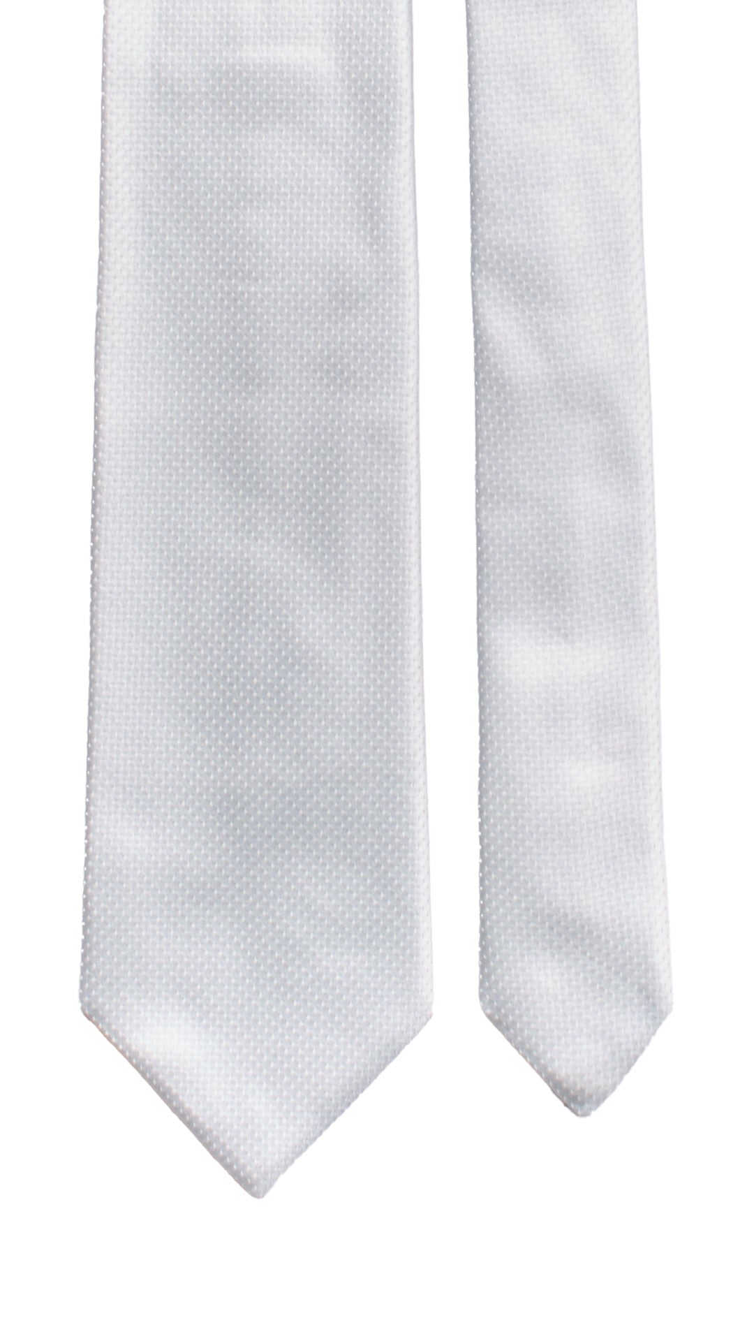 Cravatta da Cerimonia di Seta Grigio Perla CY7457 Made in Italy Graffeo Cravatte Pala