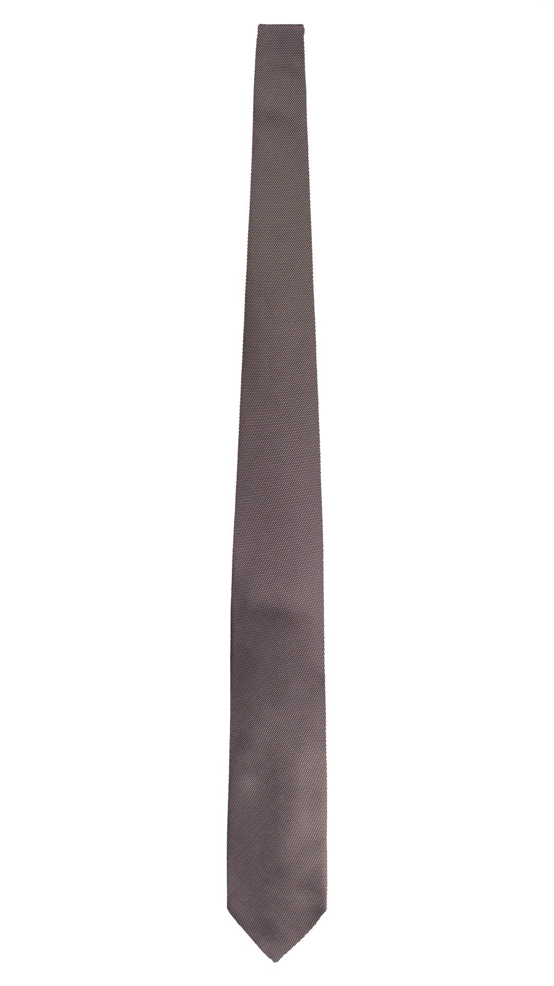 Cravatta da Cerimonia di Seta Nera Punto a Spillo Grigio CY1567 Graffeo Cravatte Made in Italy Intera
