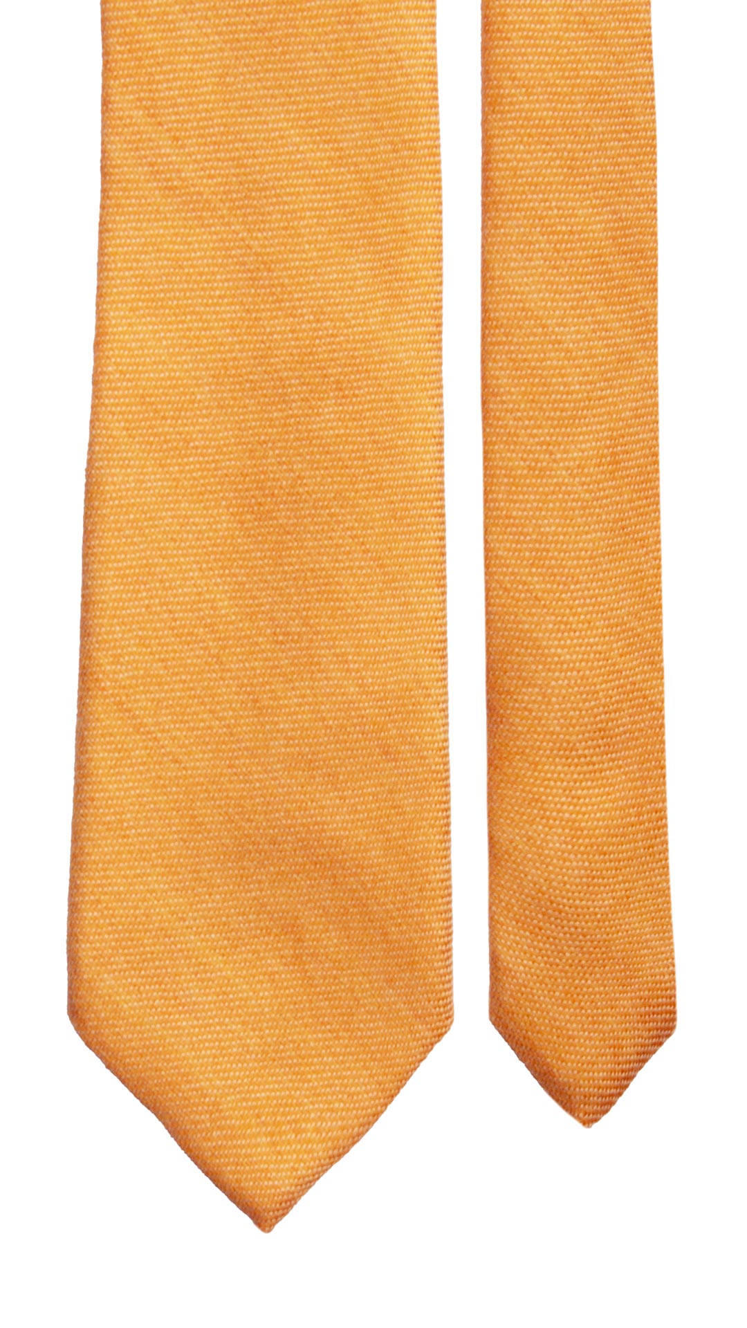 Cravatta di Cashmere Fantasia Arancione Beige L1109 Made in Italy Graffeo Cravatte Pala