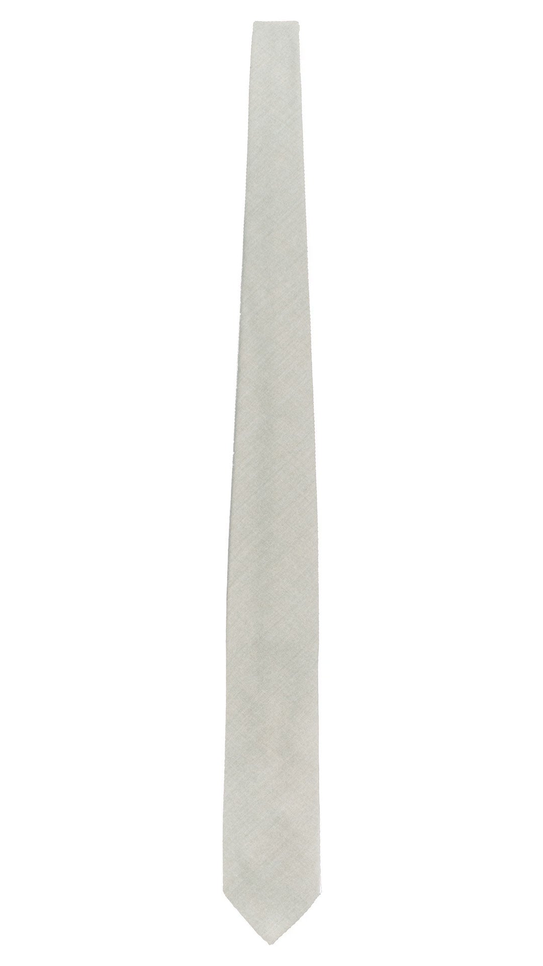 Cravatta di Lana Celeste Polvere Tinta Unita L1291 Made in Italy Graffeo Cravatte Intera