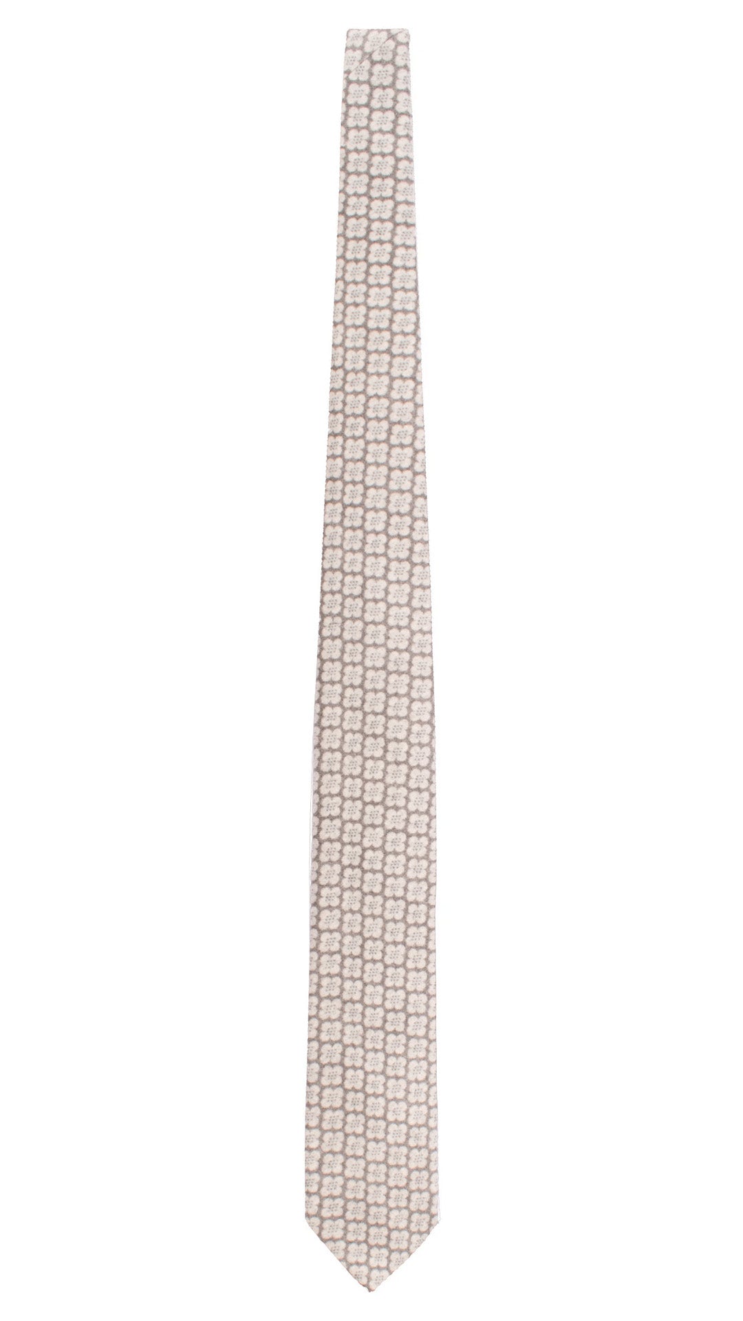Cravatta di Lana Grigia Fantasia Grigio Chiaro Celeste L1176 Made in Italy Graffeo Cravatte Intera