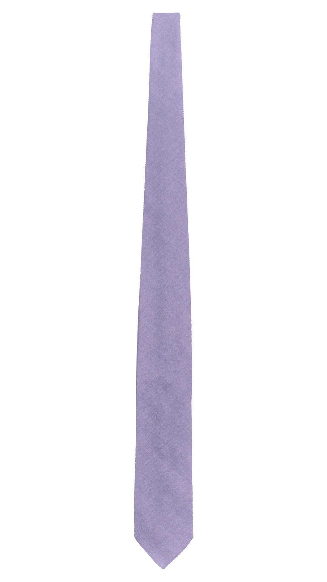 Cravatta di Lana Lavanda Tinta Unita L1283 Made in Italy Graffeo Cravatte Intera