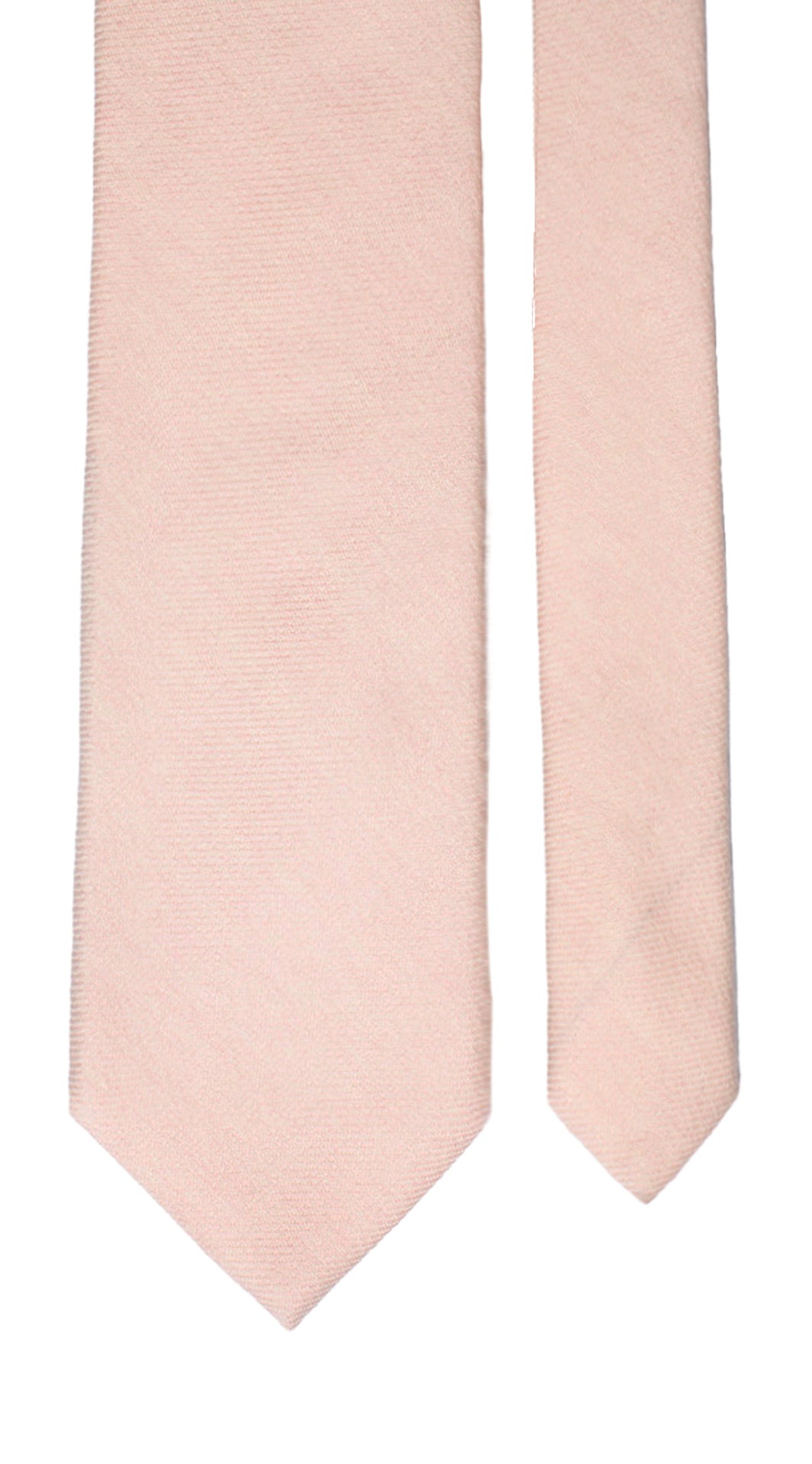 Cravatta di Lana Rosa Cipria Tinta Unita Made in Italy Graffeo Cravatte