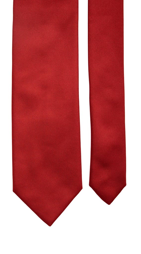 Cravatta di Seta Bordeaux Tinta Unita Made in Italy Graffeo Cravatte Pala