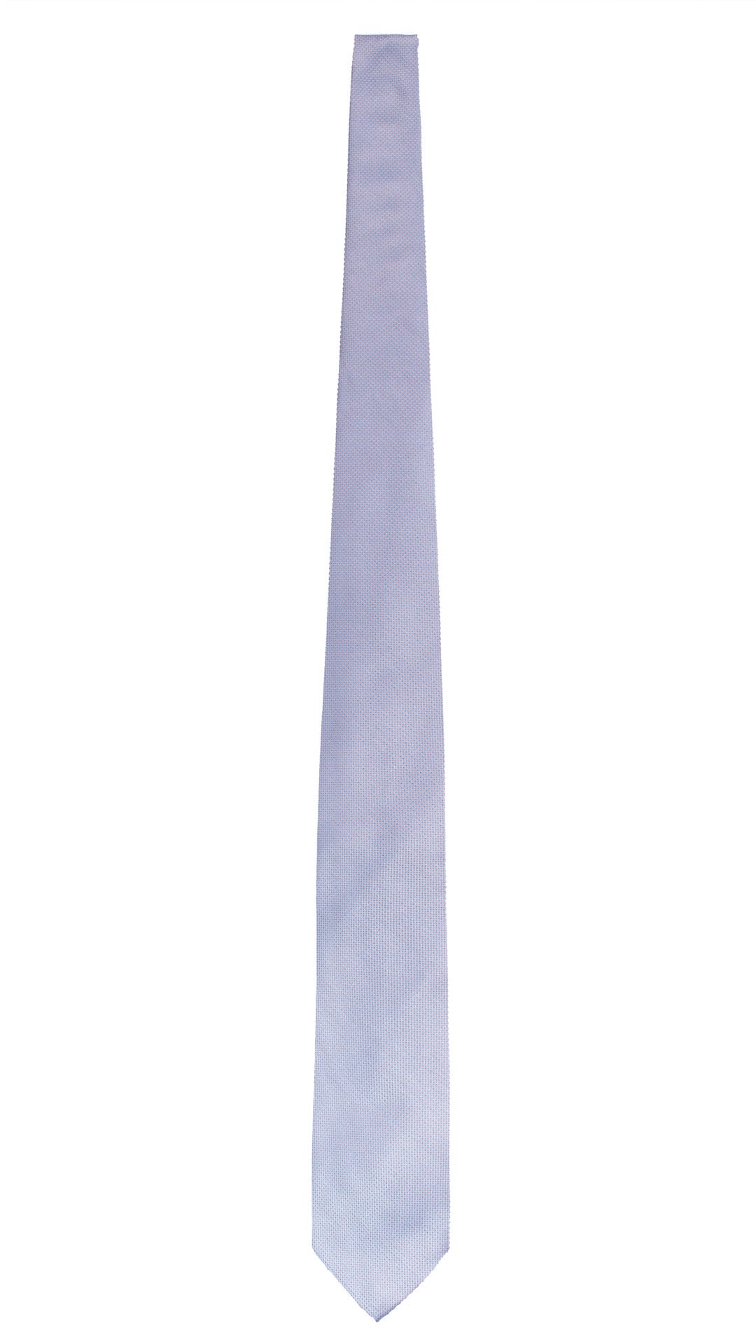 Cravatta di Seta Celeste Punto a Spillo Arancione Bluette 2149 Graffeo Cravatte Made in Italy Intera
