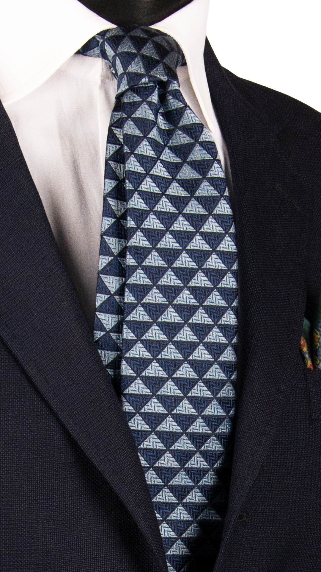 Cravatta-di-Seta-Fantasia-Celeste-Blu-AN7095