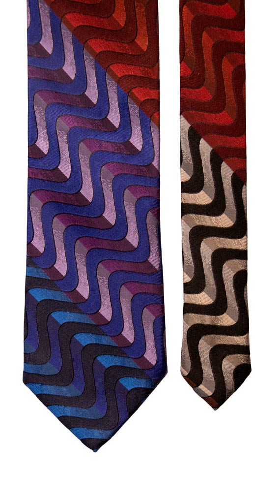 Cravatta di Seta Fantasia Multicolor Made in Italy Graffeo Cravatte Pala
