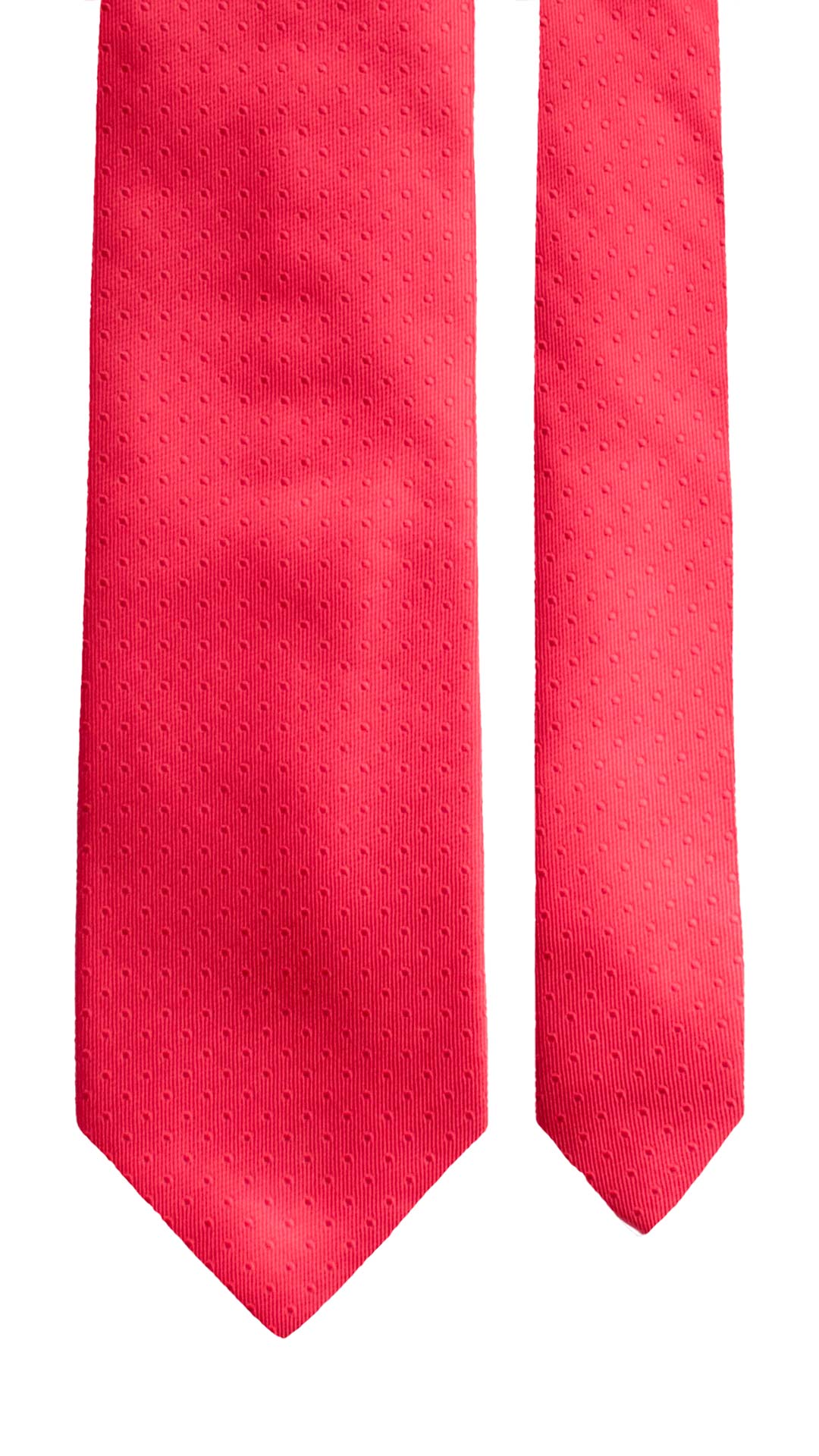 Cravatta di Seta Rosso Bordeaux Fantasia Tono su Tono 2056 Graffeo Cravatte Made in Italy Pala