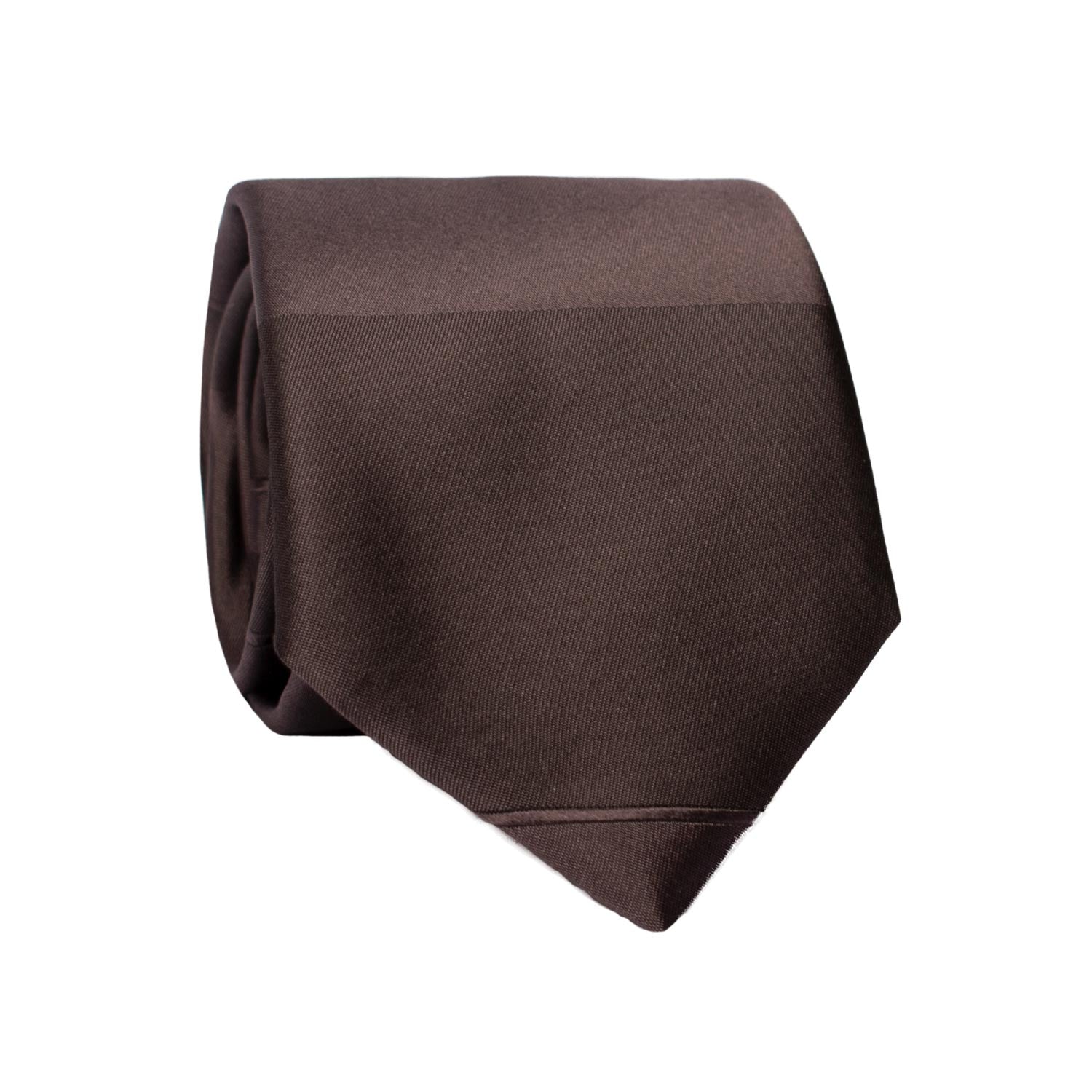 Cravatta di Seta Viola Scuro con Riga Orizzontale Tono su Tono 7287 Graffeo Cravatte Made in Italy Rotolo