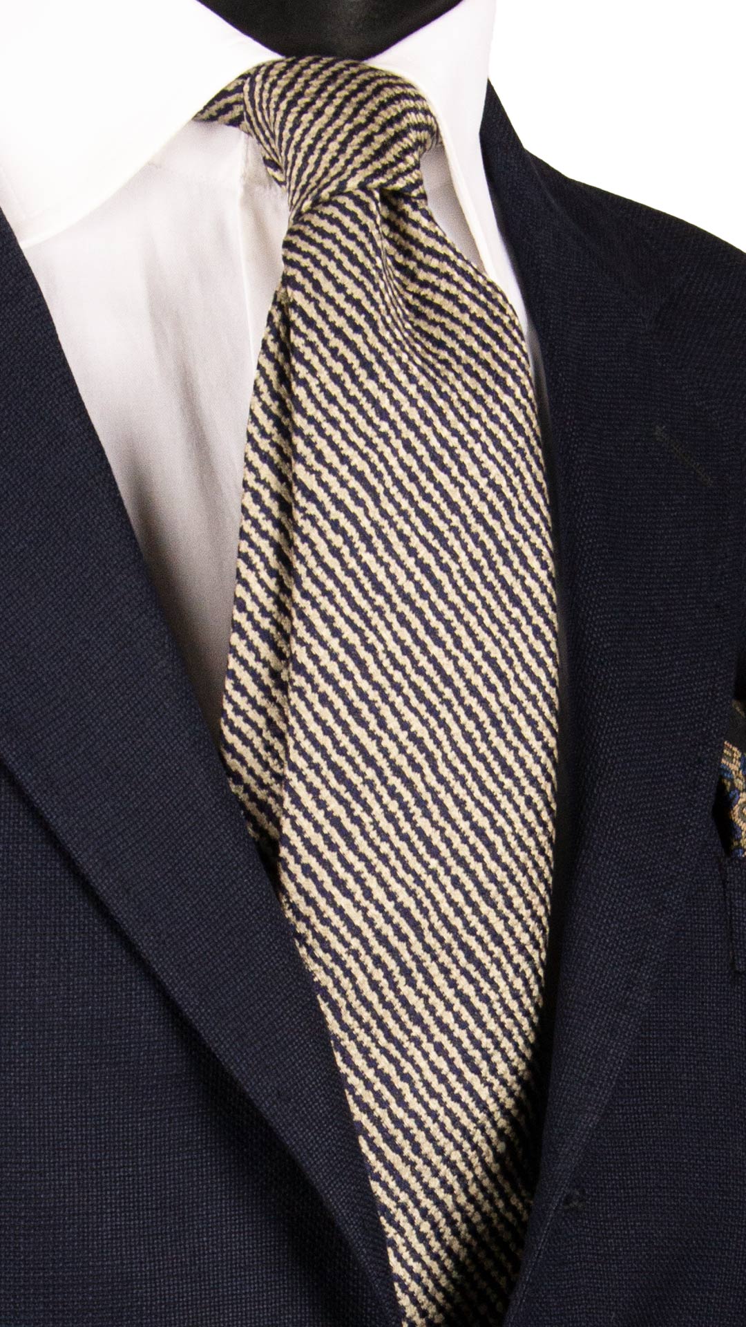 Cravatta-di-Seta-a-Righe-Blu-Grigio-Tortora-AN7105