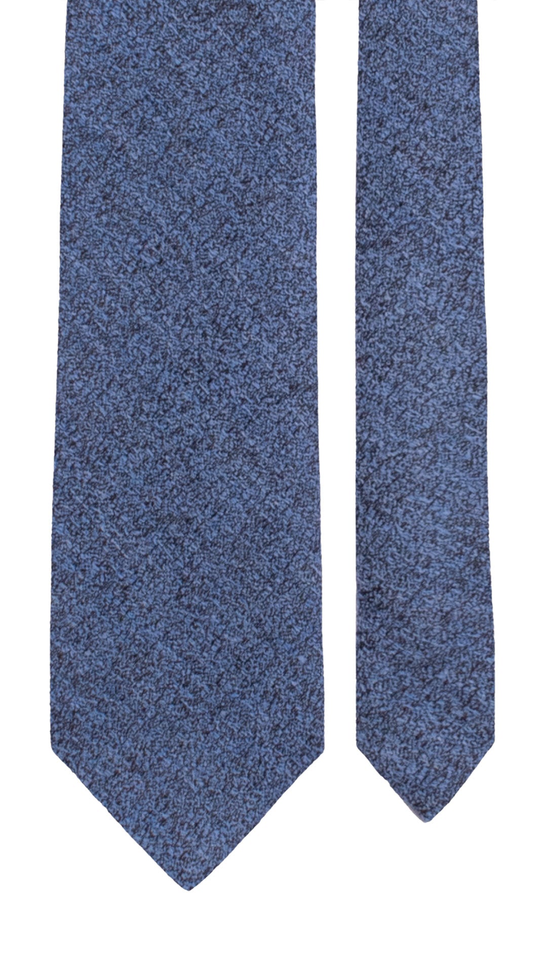 Cravatta in Lana Seta Fiammata Bluette L1266 Made in Italy Graffeo Cravatte Pala