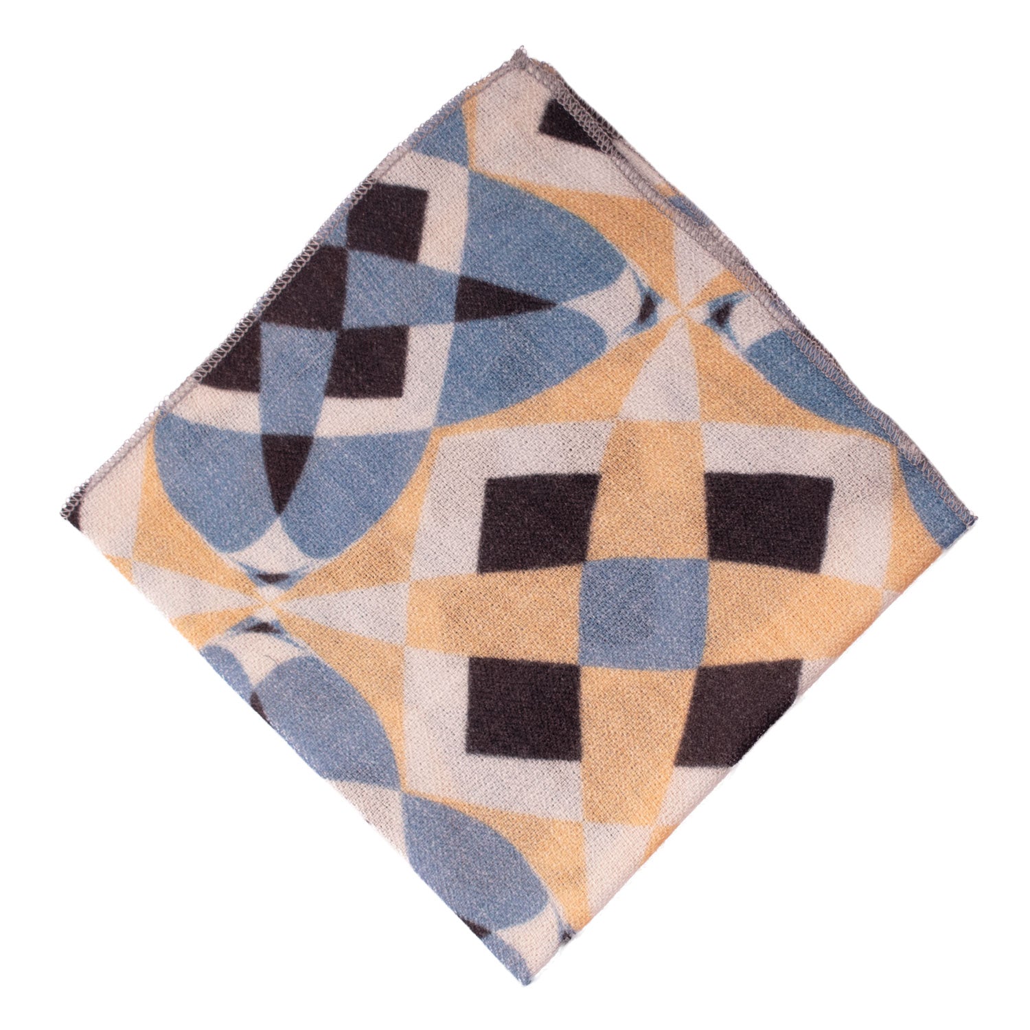 Fazzoletto da Taschino Vintage di Cashmere Fantasia Multicolor POCV126 Made in Italy Graffeo Cravatte Rombo