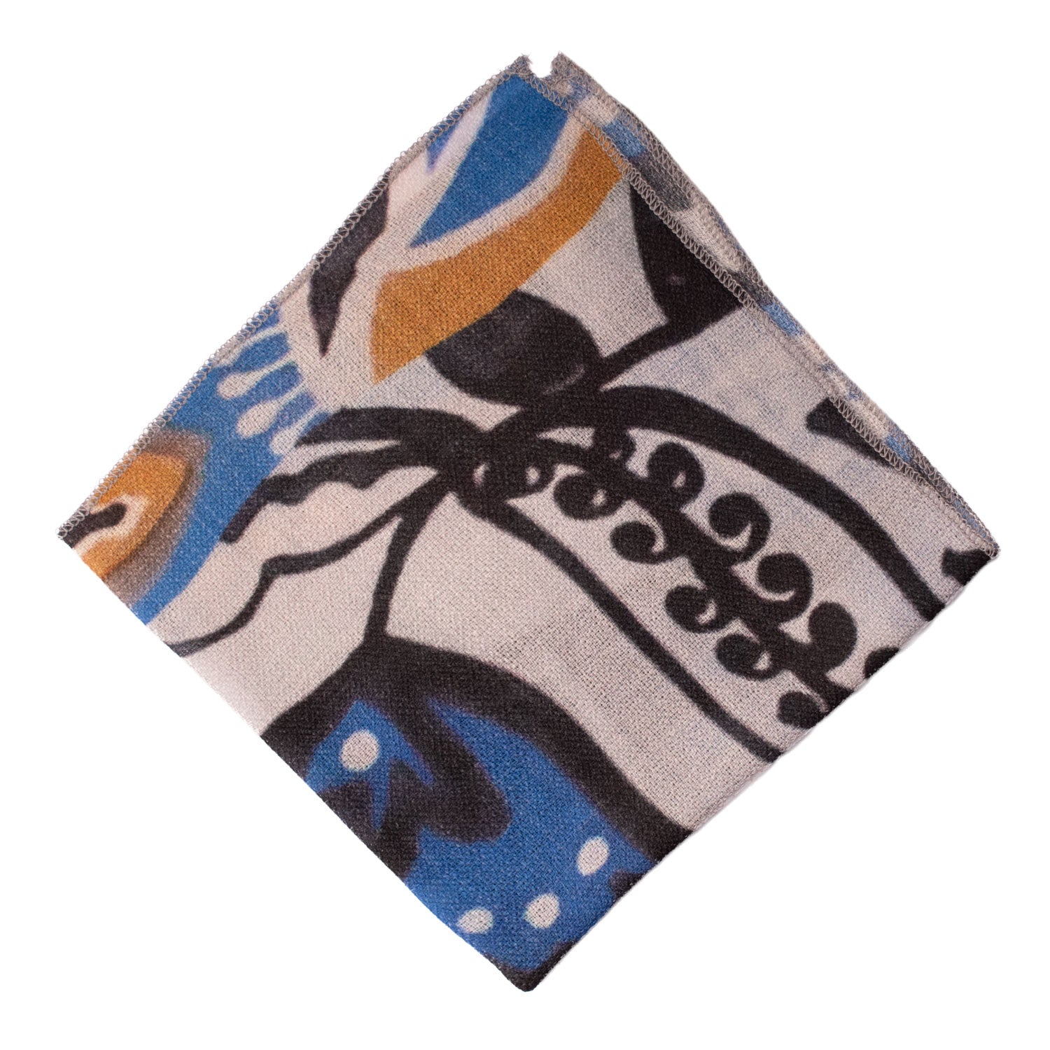 Fazzoletto da Taschino Vintage di Cashmere Fantasia Multicolor POCV133 Made in Italy Graffeo Cravatte Rombo