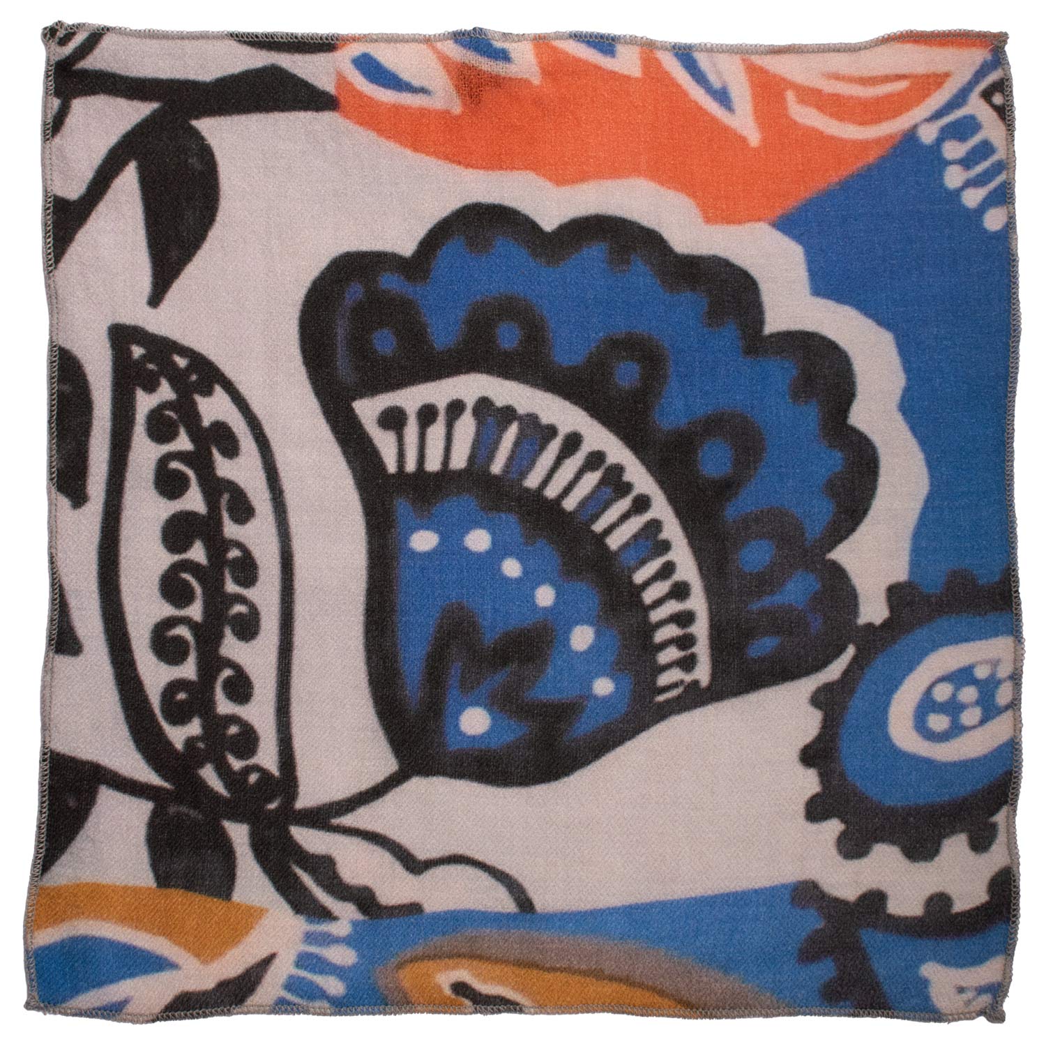 Fazzoletto da Taschino Vintage di Cashmere Fantasia Multicolor POCV133 Made in Italy Graffeo Cravatte